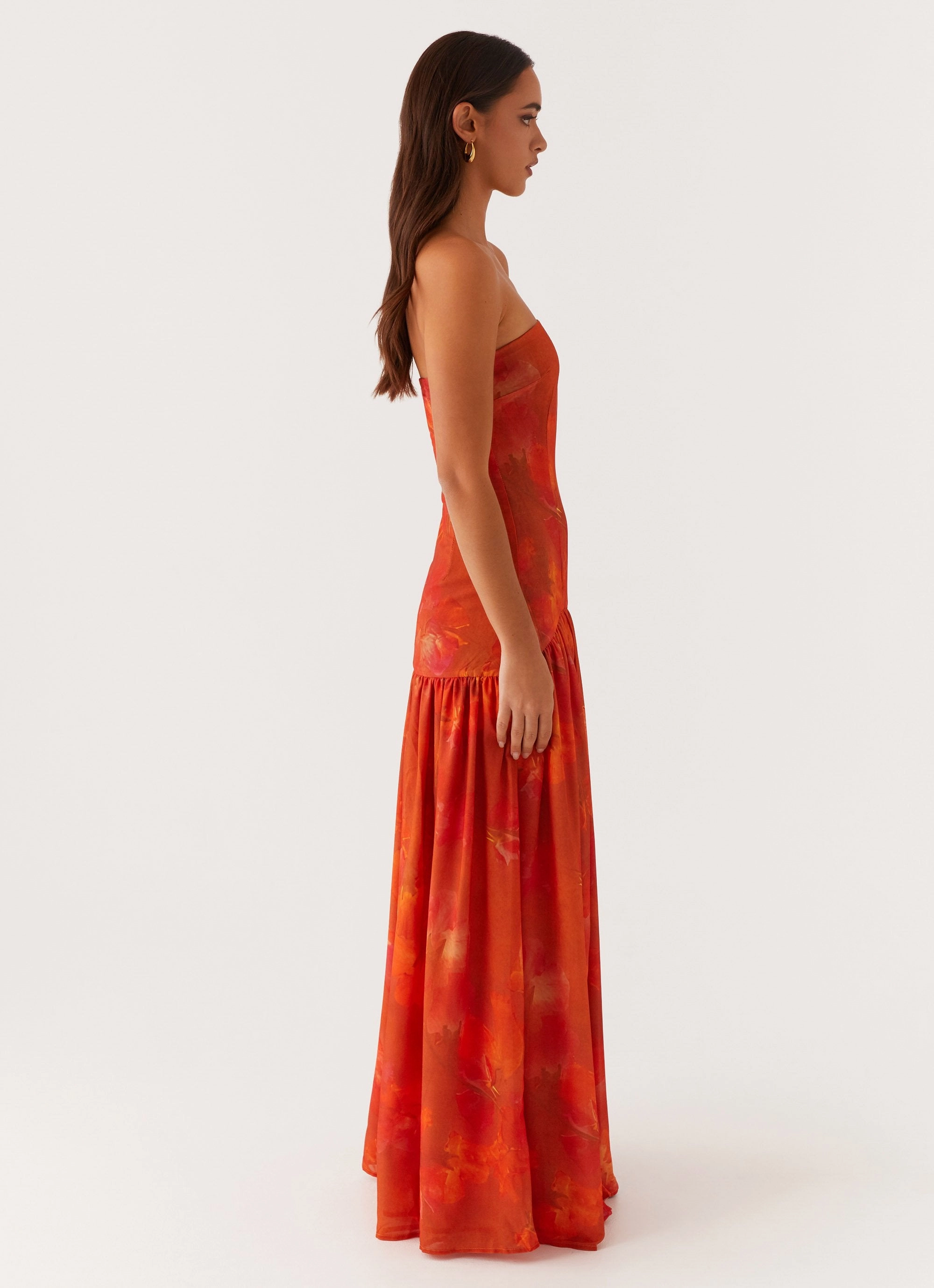 Flare Breeze Eden Strapless Maxi Dress - Amber