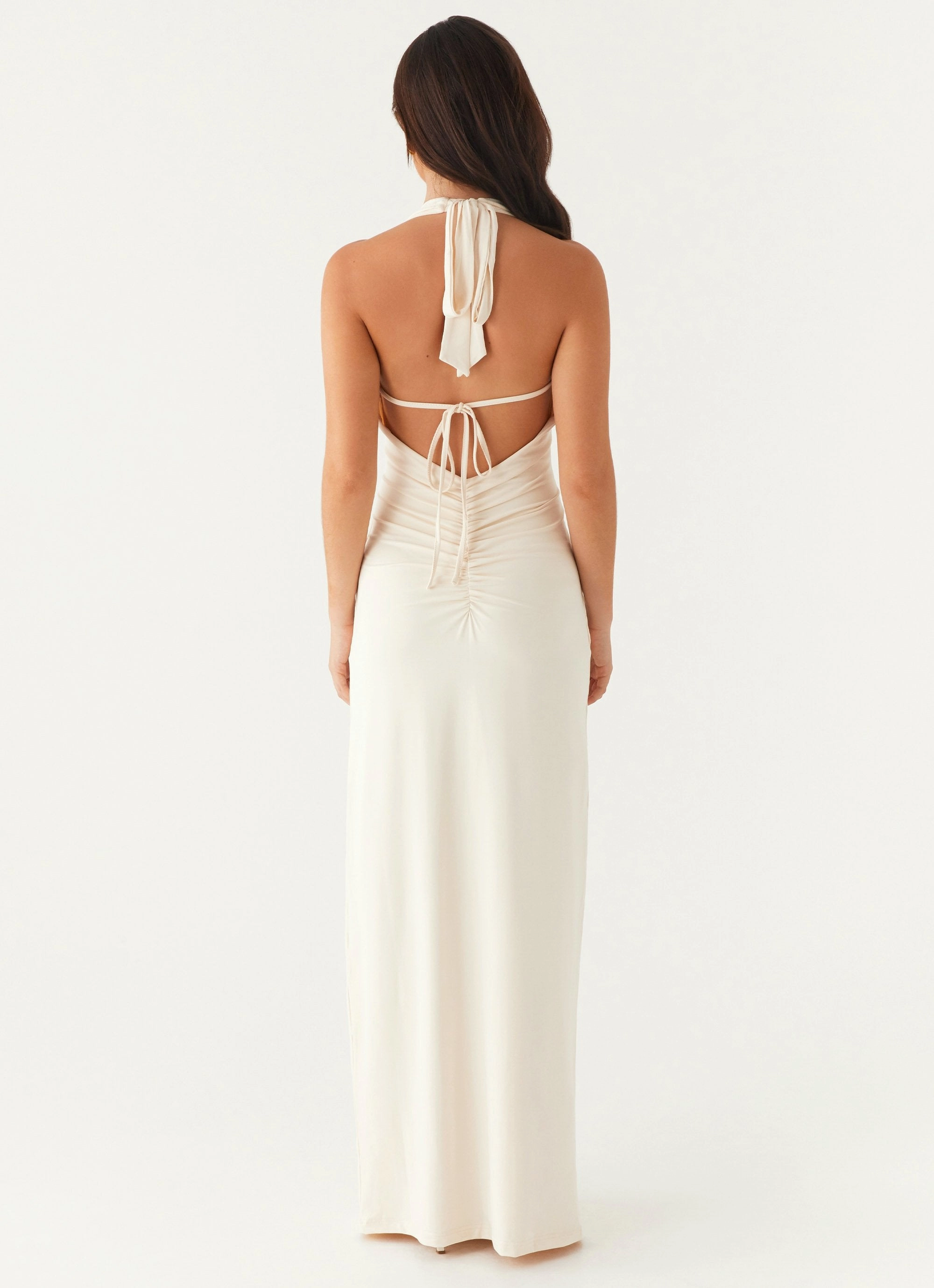 Dominica Maxi Dress - Ivory Luxe Touch Night Charm