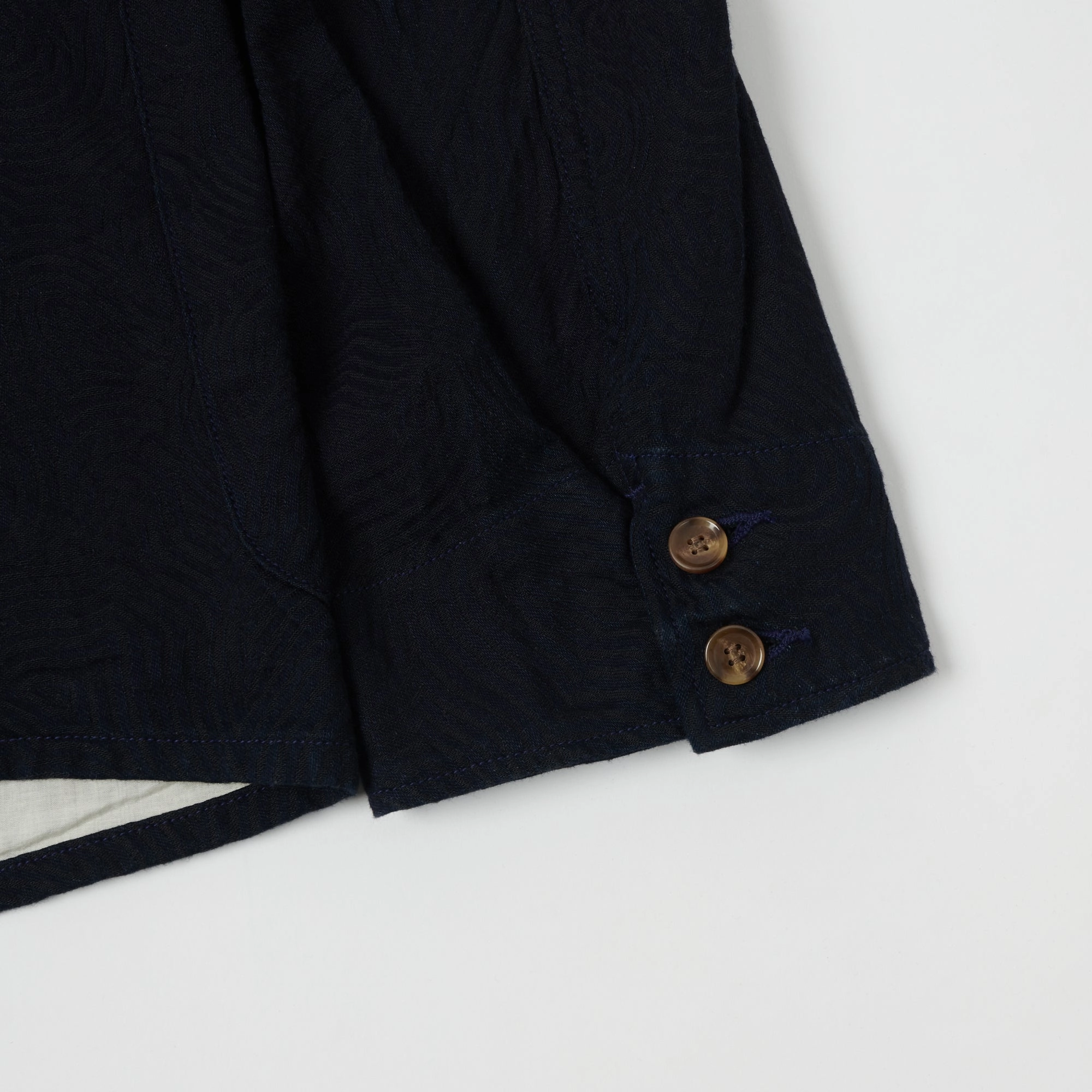 Spellbound Spiral Fabric Blazer - Indigo Secure Closure Systems