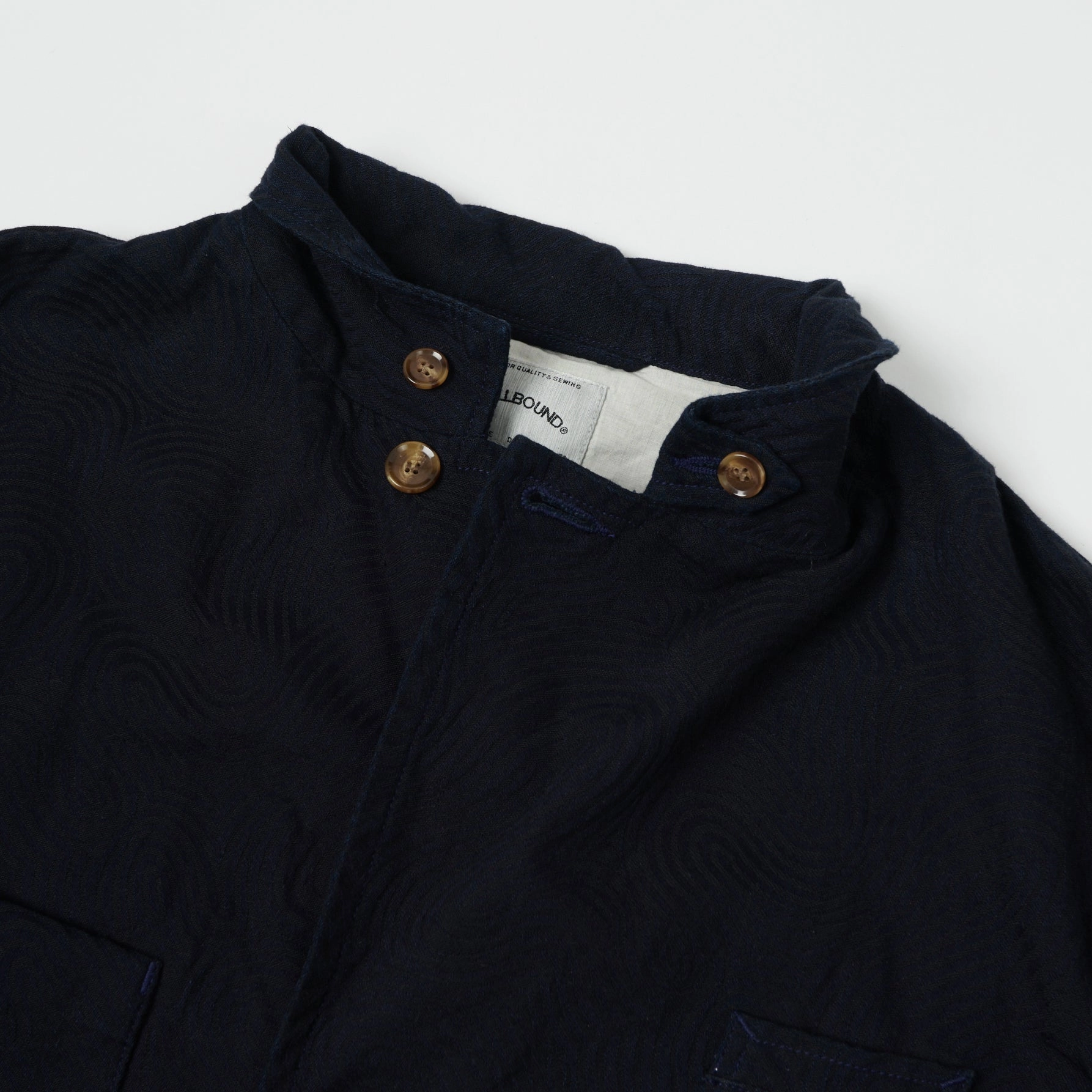 Versatile Layering Options Spellbound Spiral Fabric Blazer - Indigo