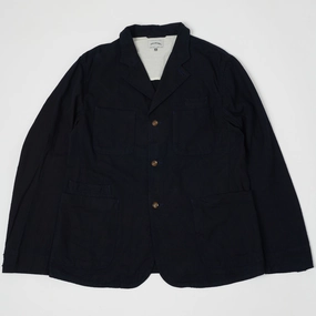 Noise Reduciting Fabric Spellbound Spiral Fabric Blazer - Indigo