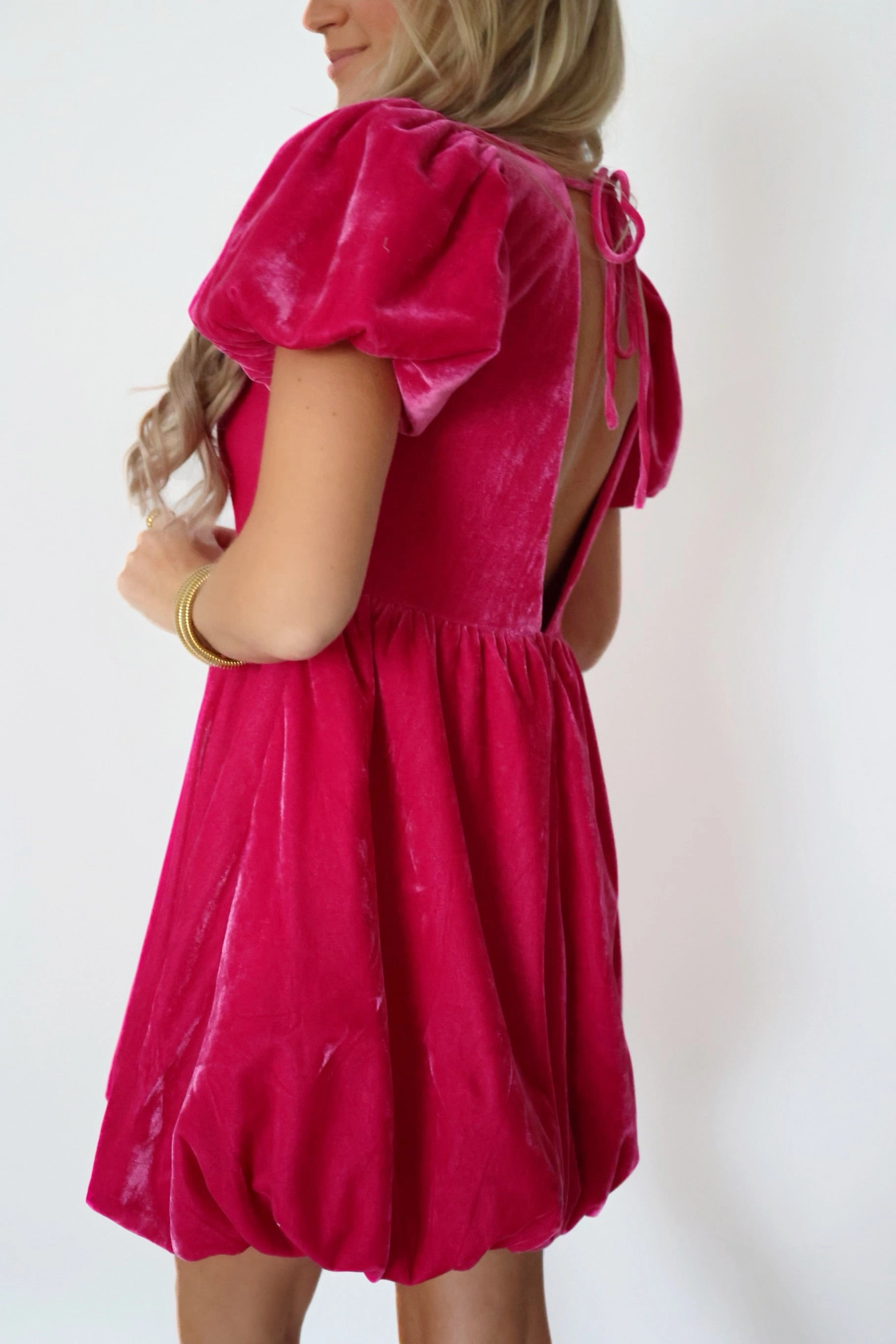 Heidi Bubble Mini Dress (FINAL SALE) Garment Washed Softness FlexibleCollarStructure