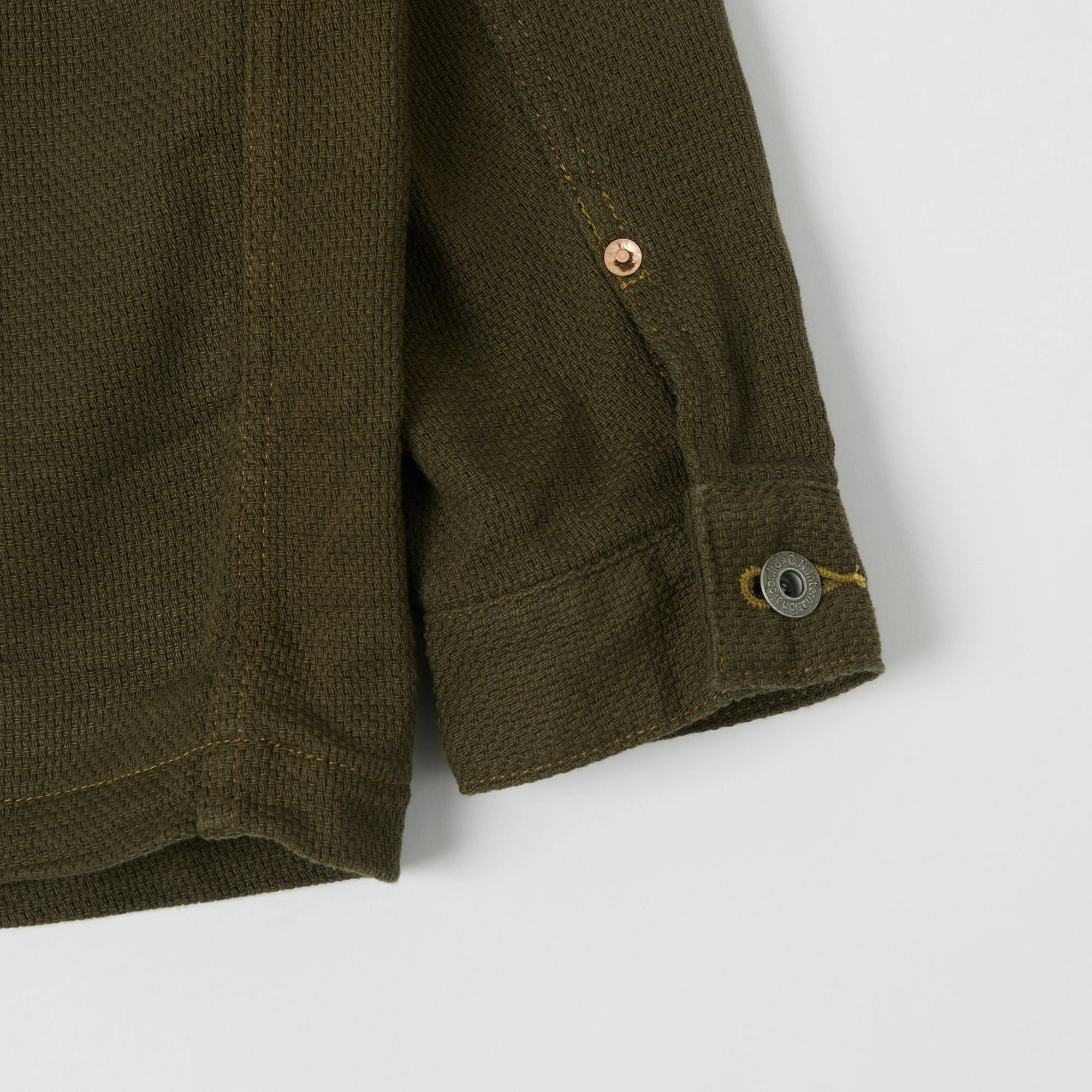 ONI Denim 03100HOX-OLV Work Jacket - Olive Magnetic Fastenings WaterRepellent Finish