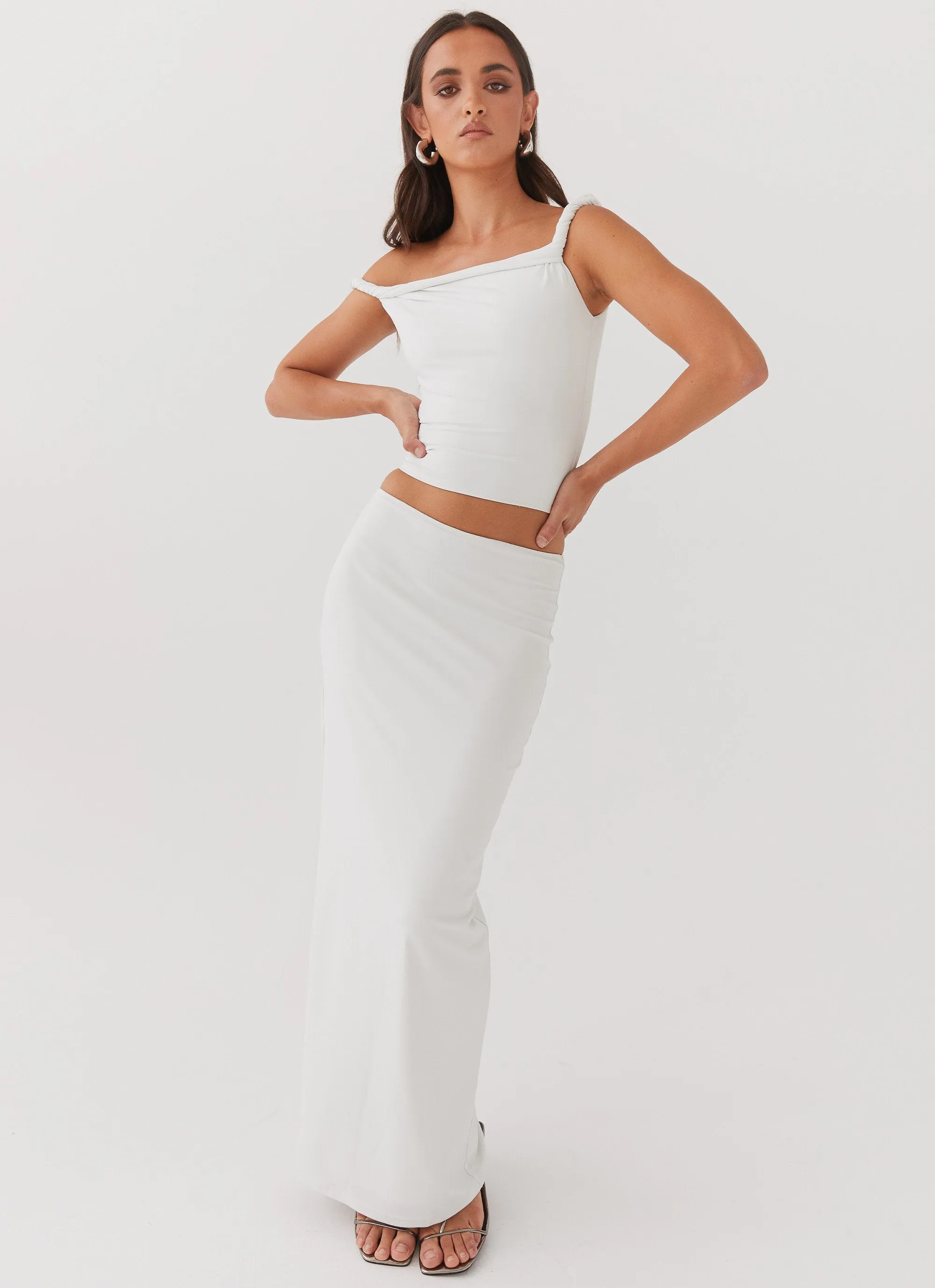 Clean Lines Solace Soul Maxi Skirt - Ivory
