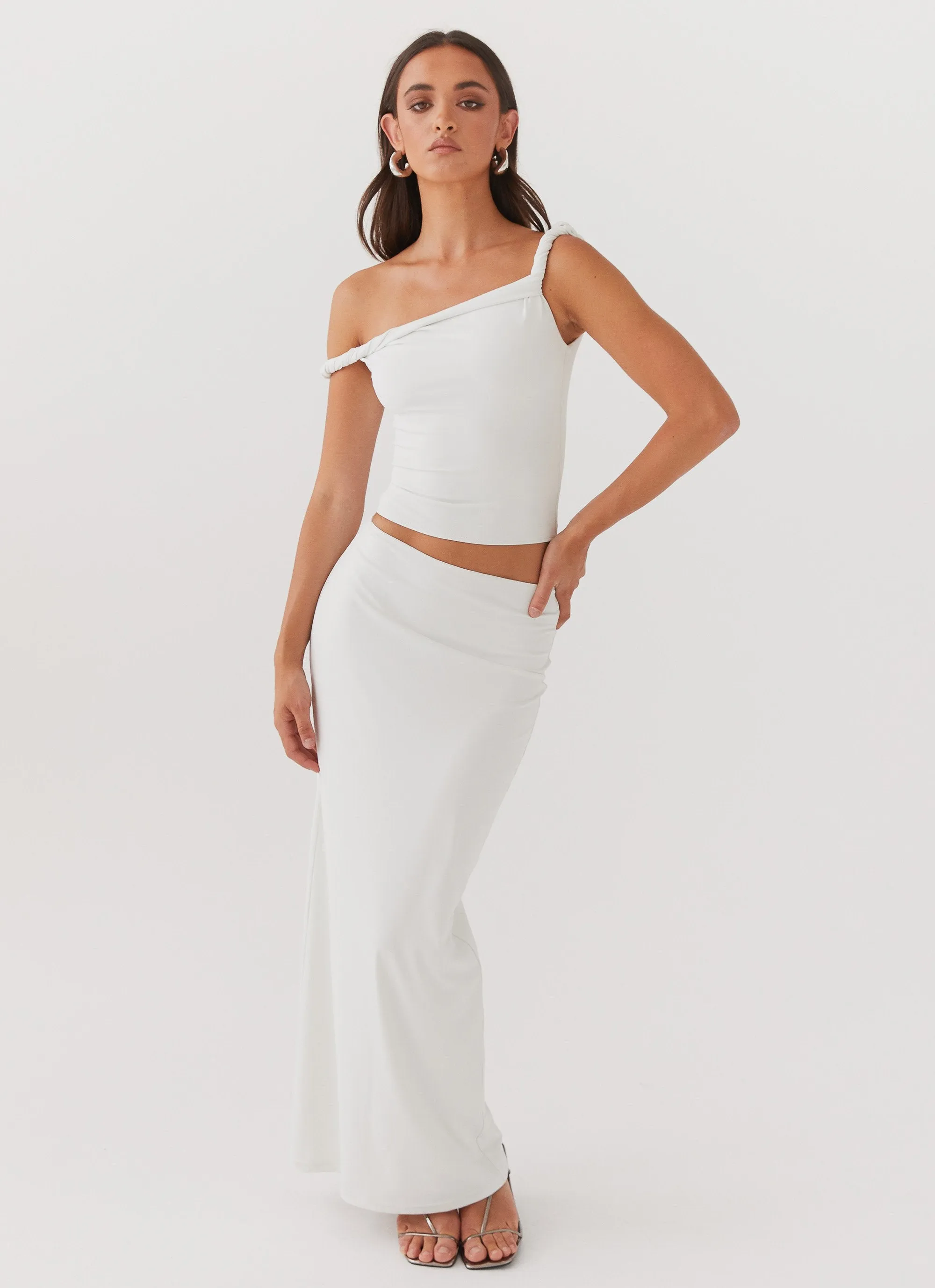 Eco conscious Style Layering Solace Soul Maxi Skirt - Ivory