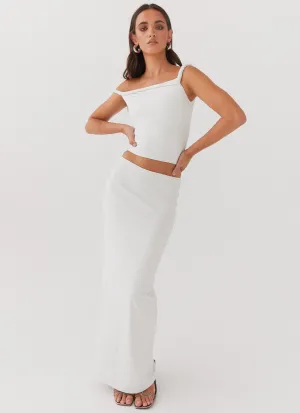 Clean Lines Solace Soul Maxi Skirt - Ivory