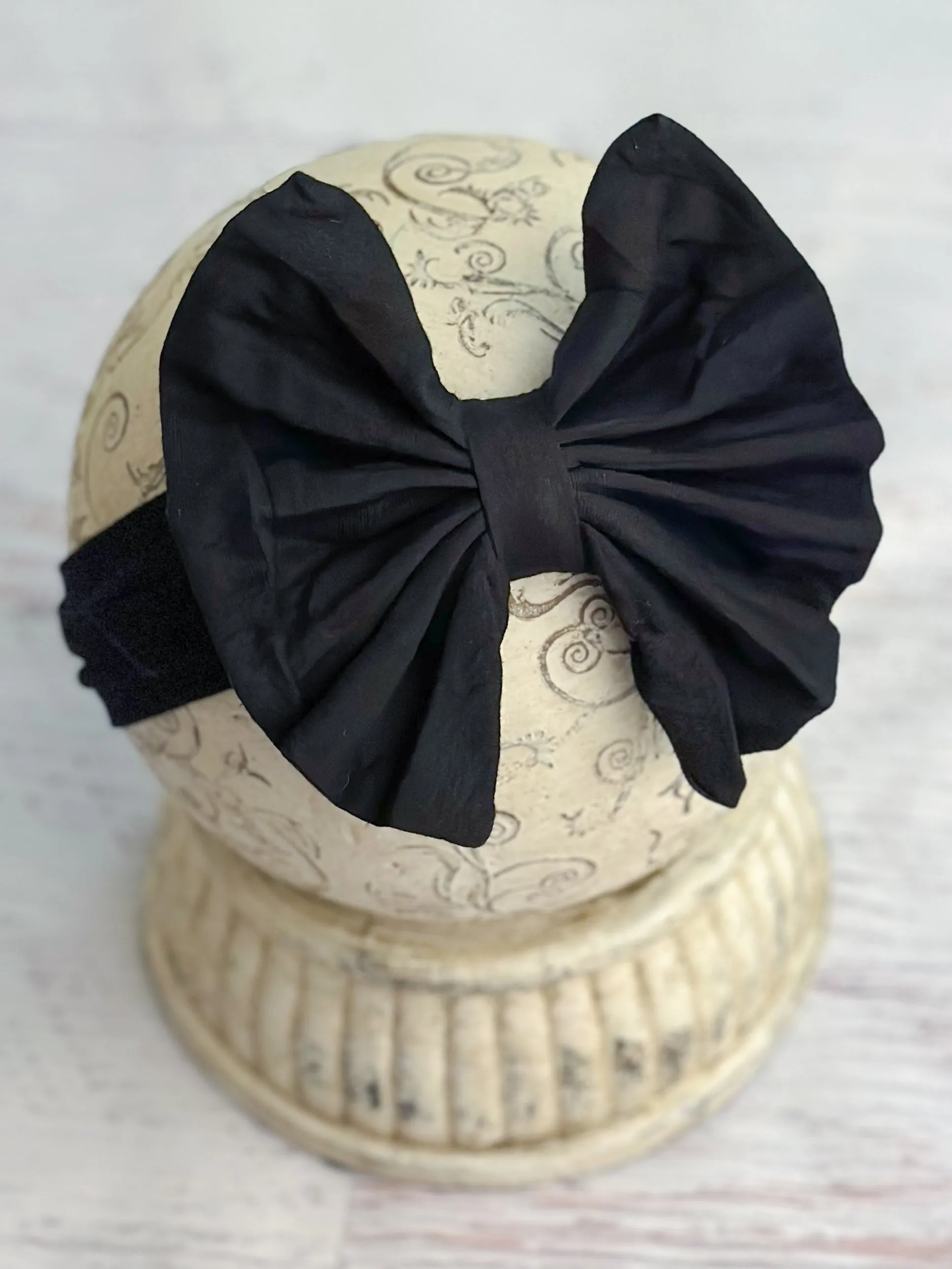 Solid Fabric Bow Headbands