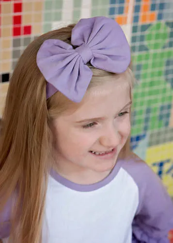 Solid Fabric Bow Headbands