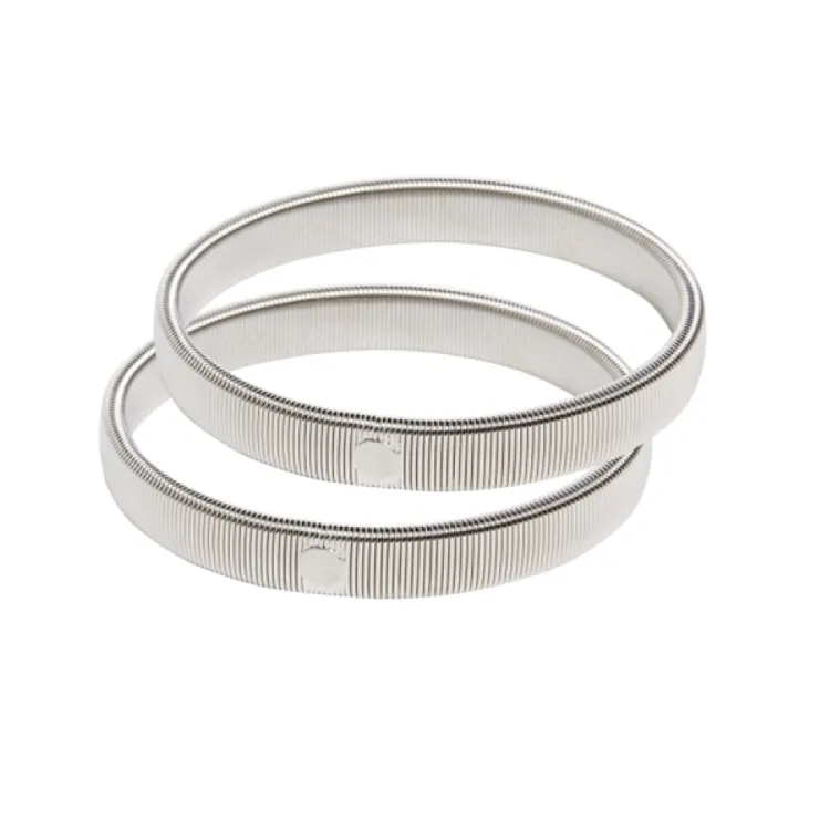 Sophisticated Silver, Gold, and Gunmetal Armbands Boxed