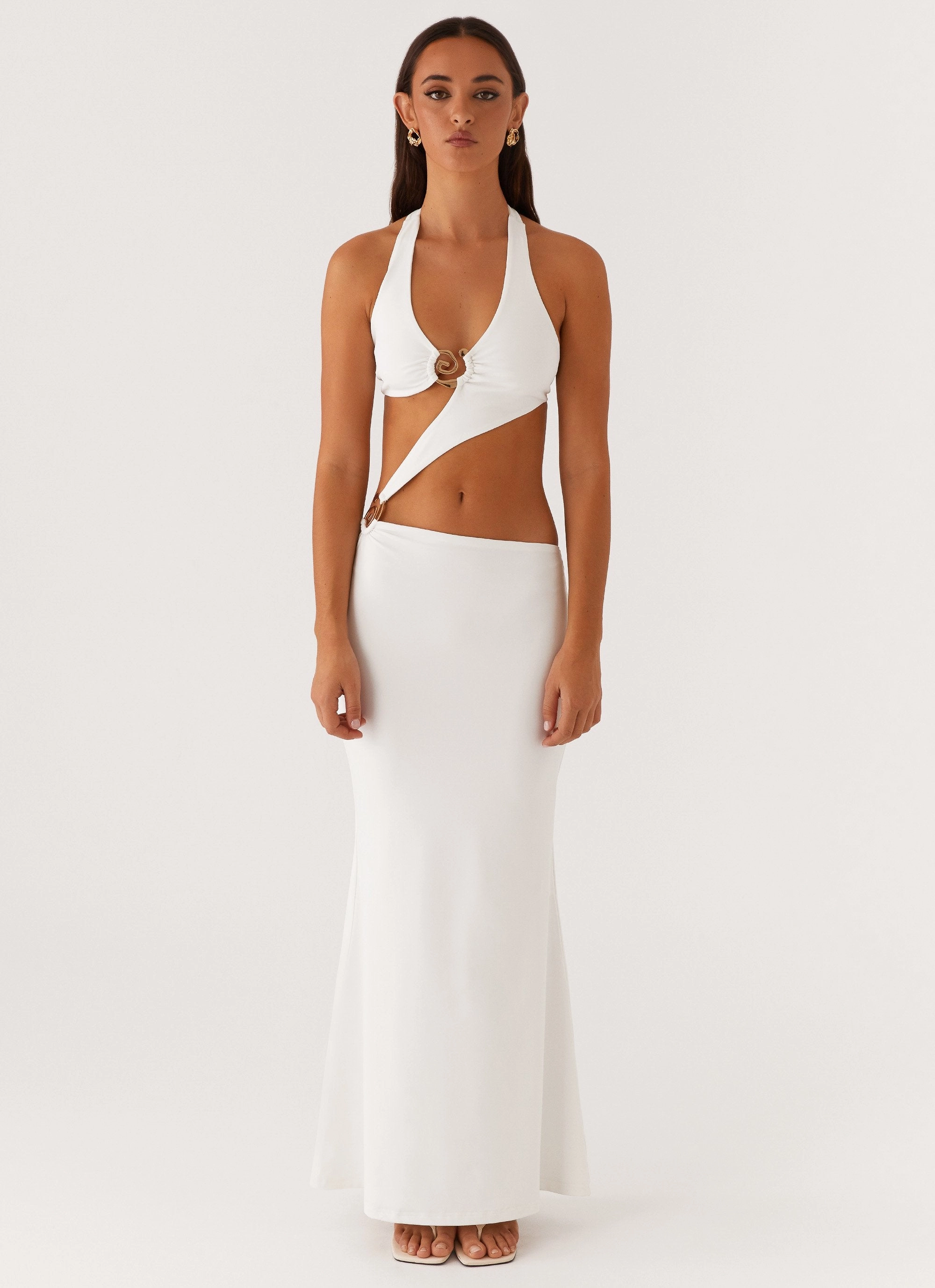 Layering Piece World Series Maxi Dress - White