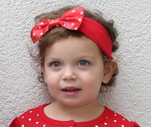 Southern Methodist Girl's Heart Headband