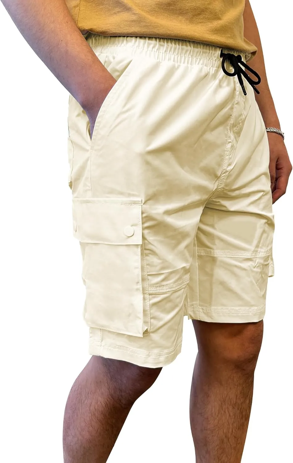 Southpole Men's Quick Dry Water Resistant Cargo Shorts, Inseam 9"