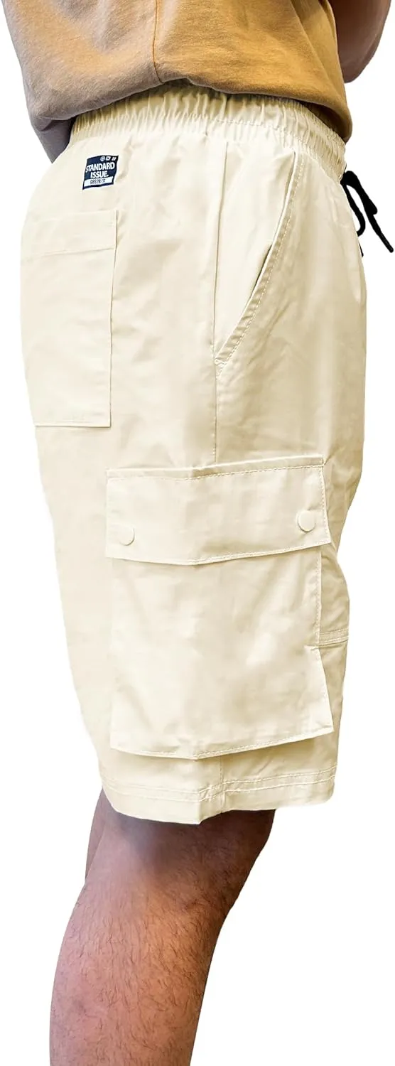 Southpole Men's Quick Dry Water Resistant Cargo Shorts, Inseam 9"