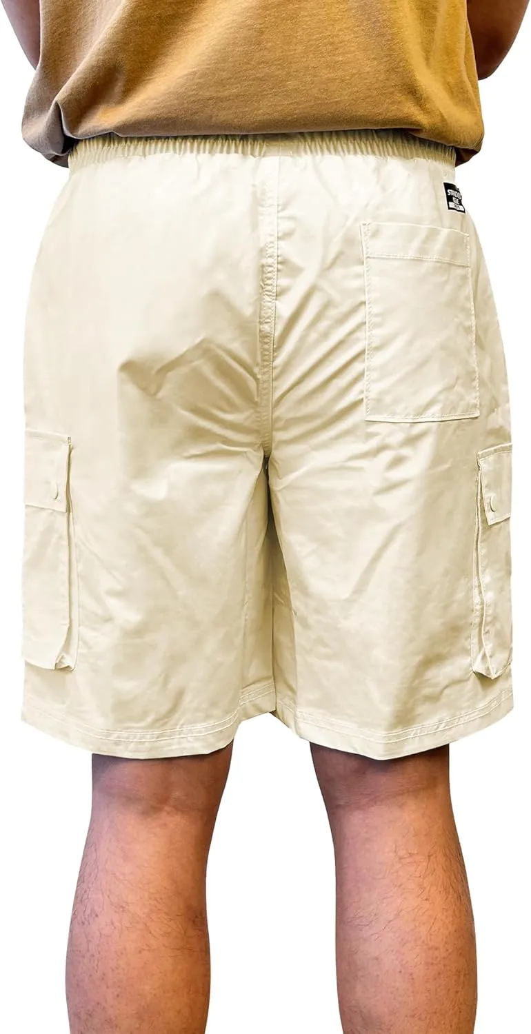 Southpole Men's Quick Dry Water Resistant Cargo Shorts, Inseam 9"
