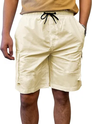Southpole Men's Quick Dry Water Resistant Cargo Shorts, Inseam 9"