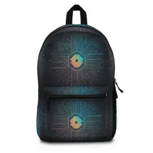 Spacious Electric Circuit Pattern Backpack