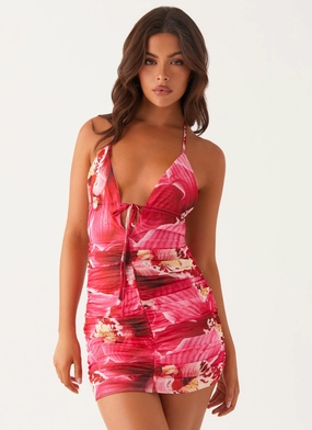 Bust-Enhancing Speak Out Mini Dress - Orchid Pink