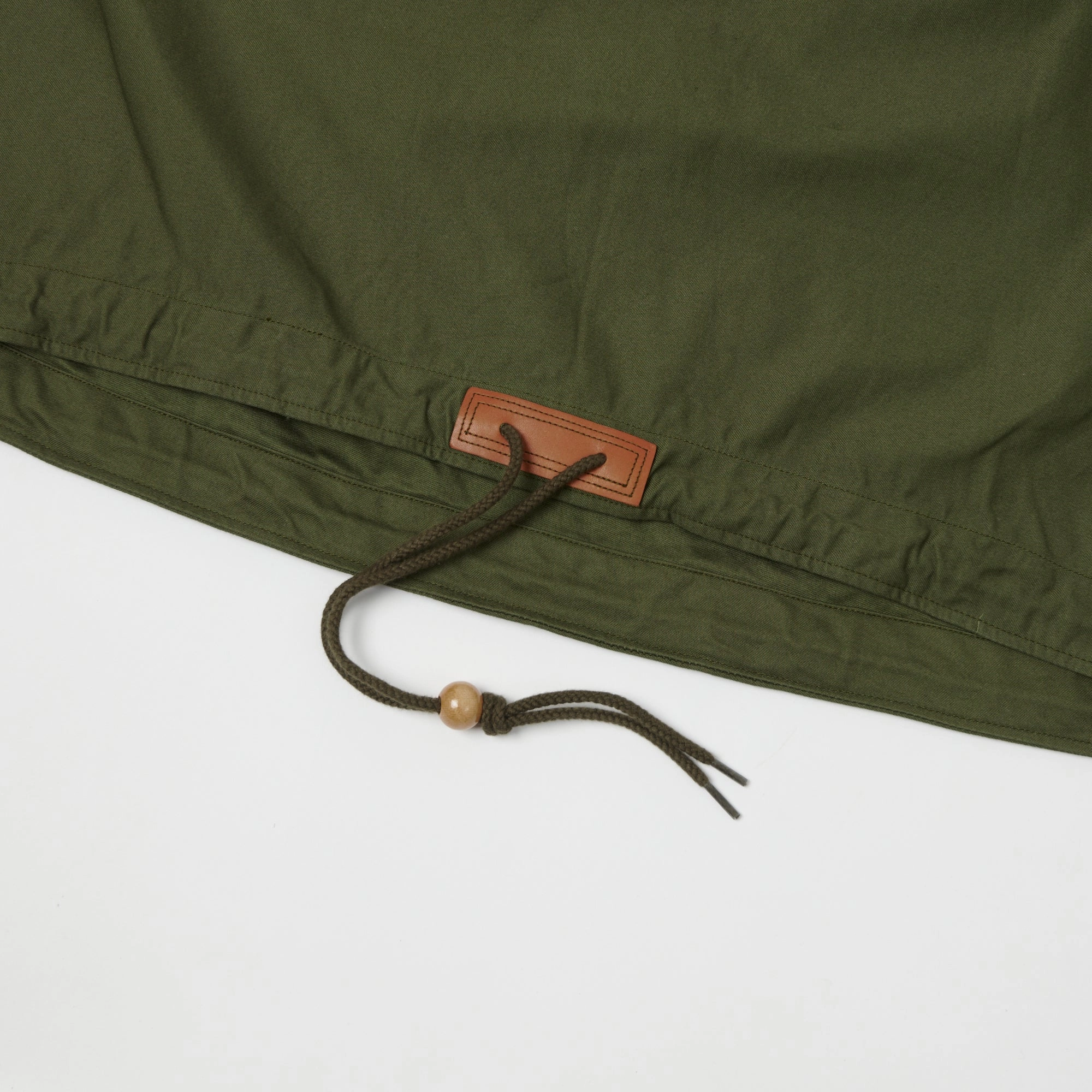 Spellbound Canvas Smock Jacket - Army Green Laser Cut Vents Thermal Insulation Layer