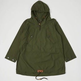 Spellbound Canvas Smock Jacket - Army Green Noise Free Fabric Autumn Wear