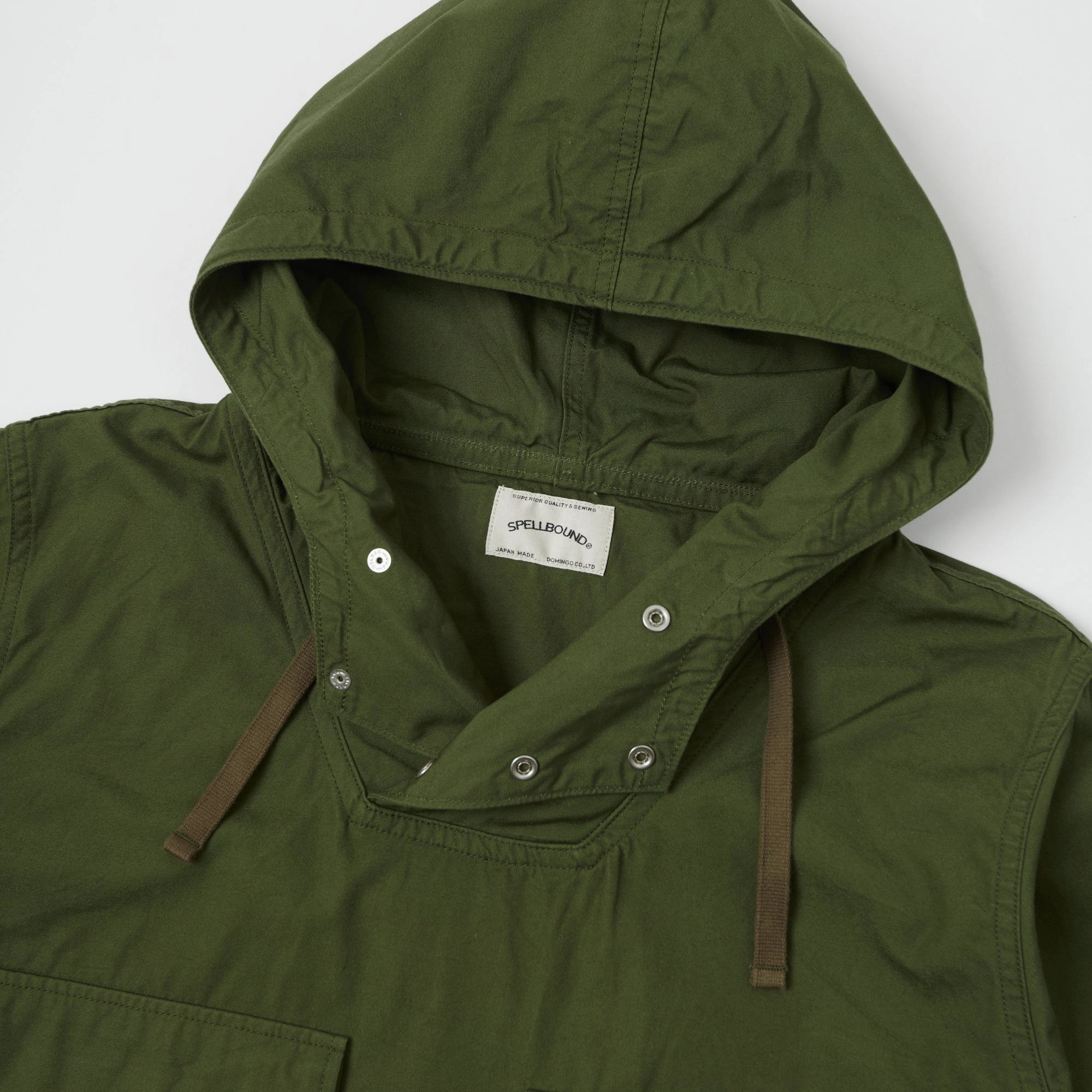 Spellbound Military Smock Jacket - Olive Drab Adjustable hood design Ultra Lightweight Design