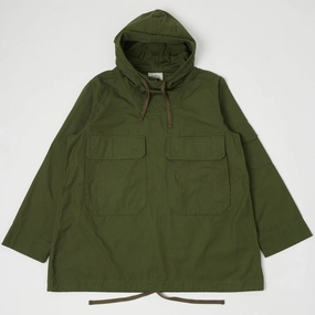 Sealed Seam Construction Adjustable drawstring Spellbound Military Smock Jacket - Olive Drab