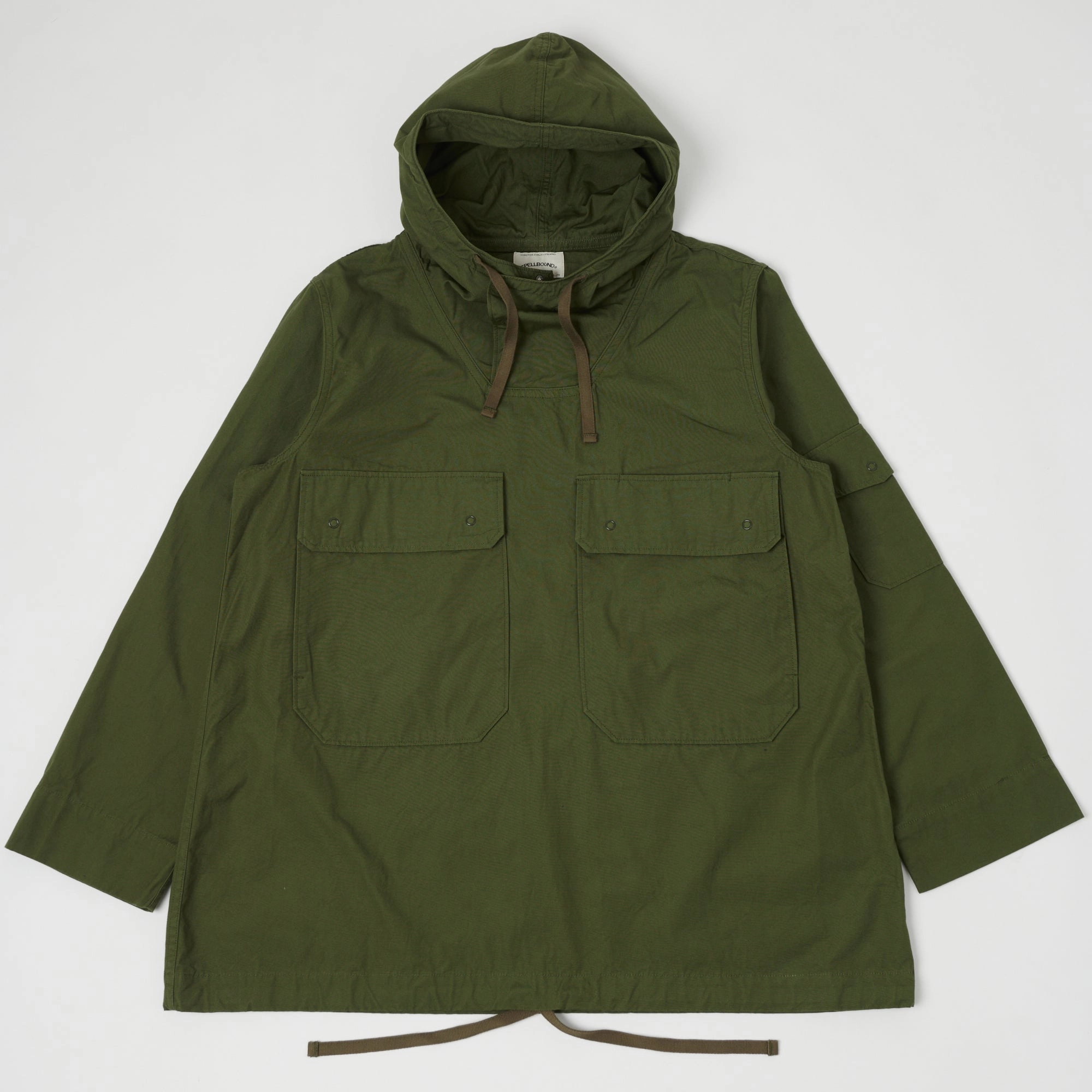 Sealed Seam Construction Adjustable drawstring Spellbound Military Smock Jacket - Olive Drab