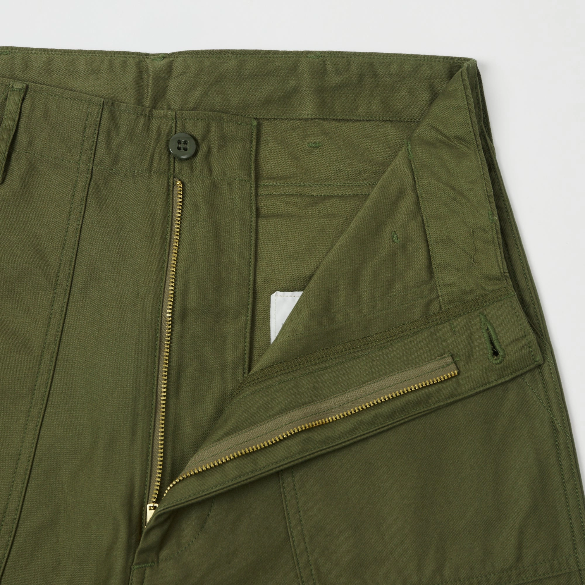 Spellbound Tapered Utility Trouser - Olive Customizable length Minimal Stretch Fit