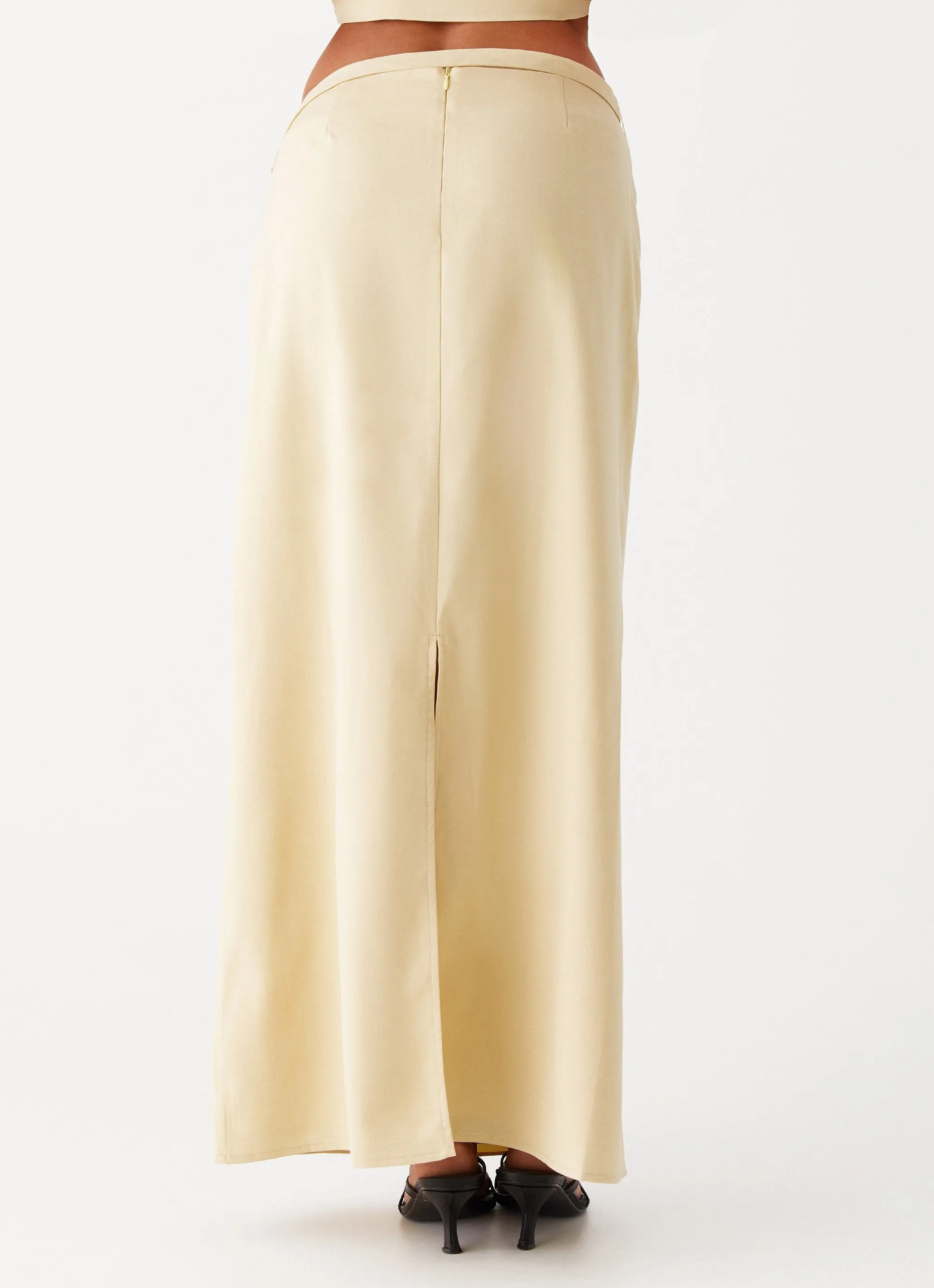 Day Wear Teen Fashion Azura Maxi Skirt - Yellow