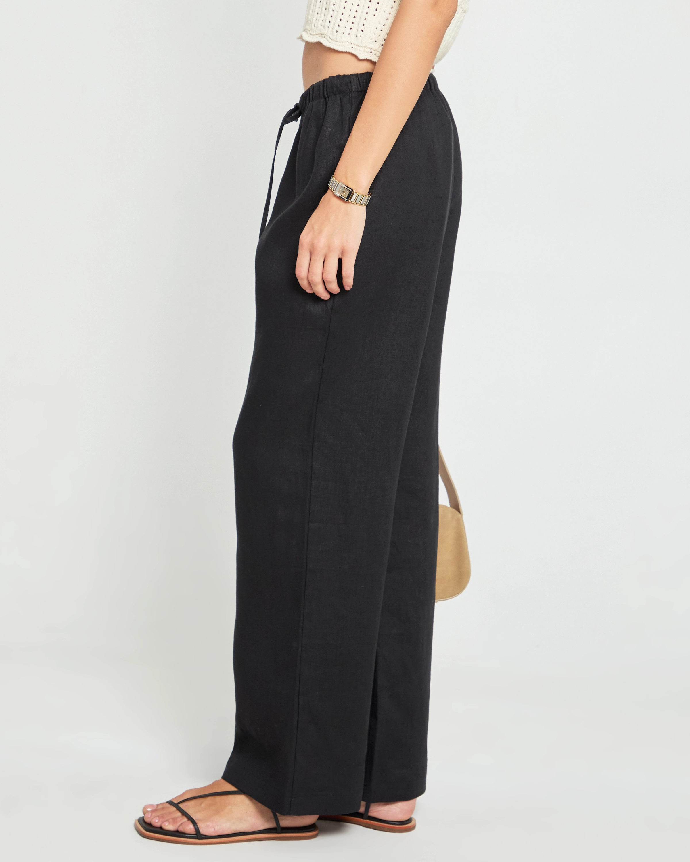 Paloma Linen Pant Stretch Flex Mid-rise fit