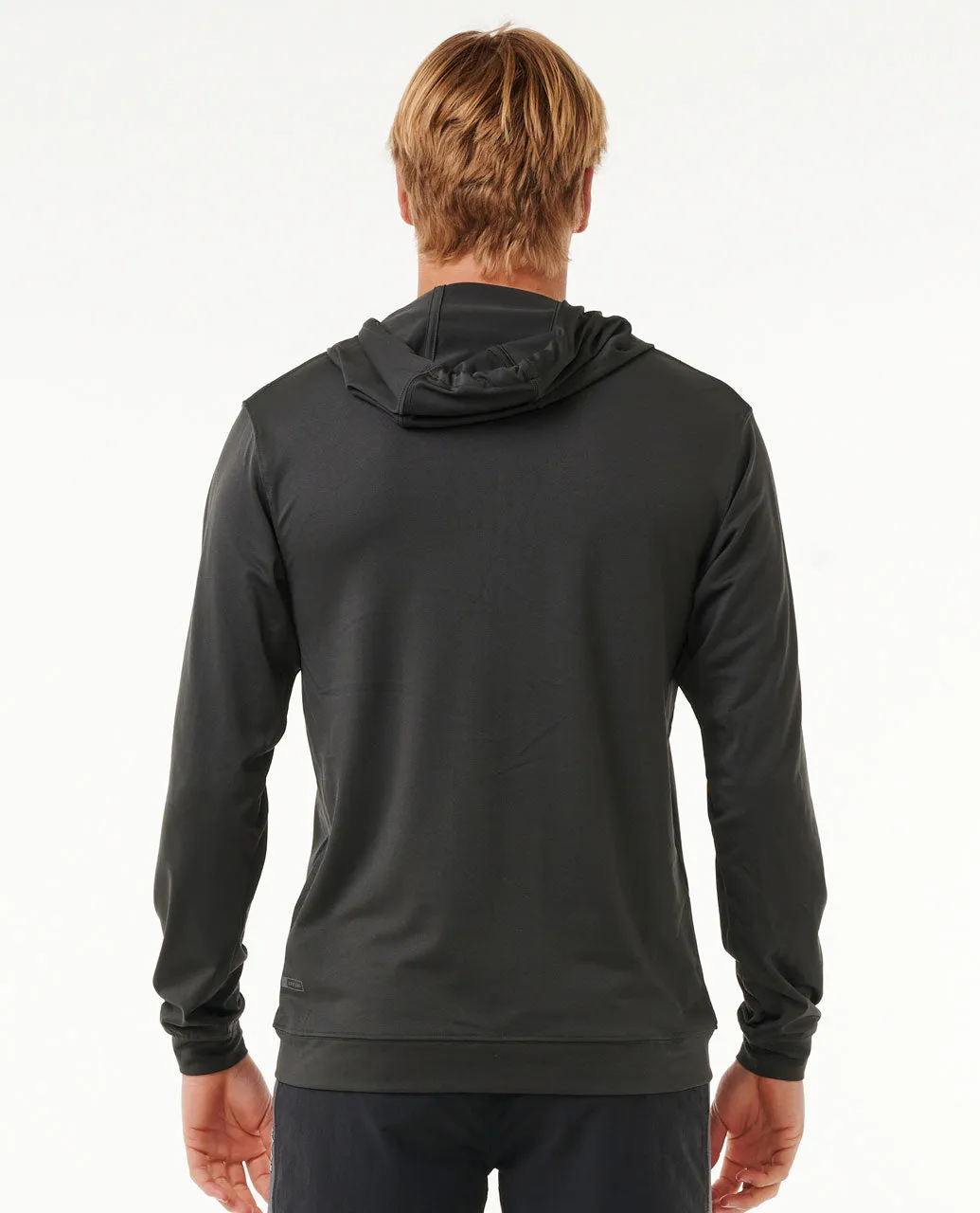 Stack UPF50  Zip Through Hood Rash Vest - Washed Black