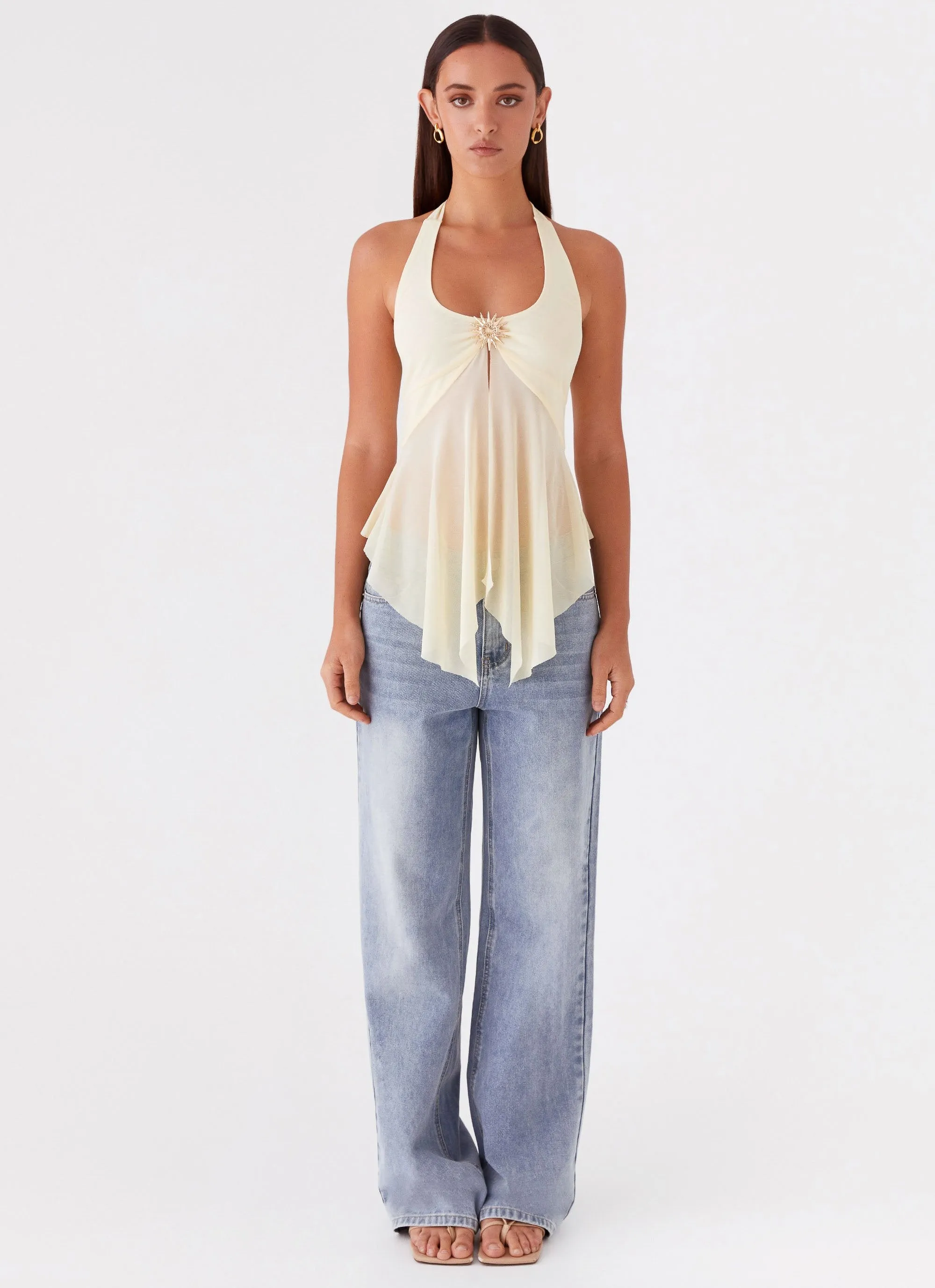 Odor Resistant Treatment Formal Shirt Sunbeam Mesh Top - Yellow