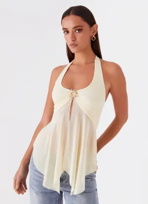 Hydrophobic Surface Treatment MicroPerforated Details Sunbeam Mesh Top - Yellow