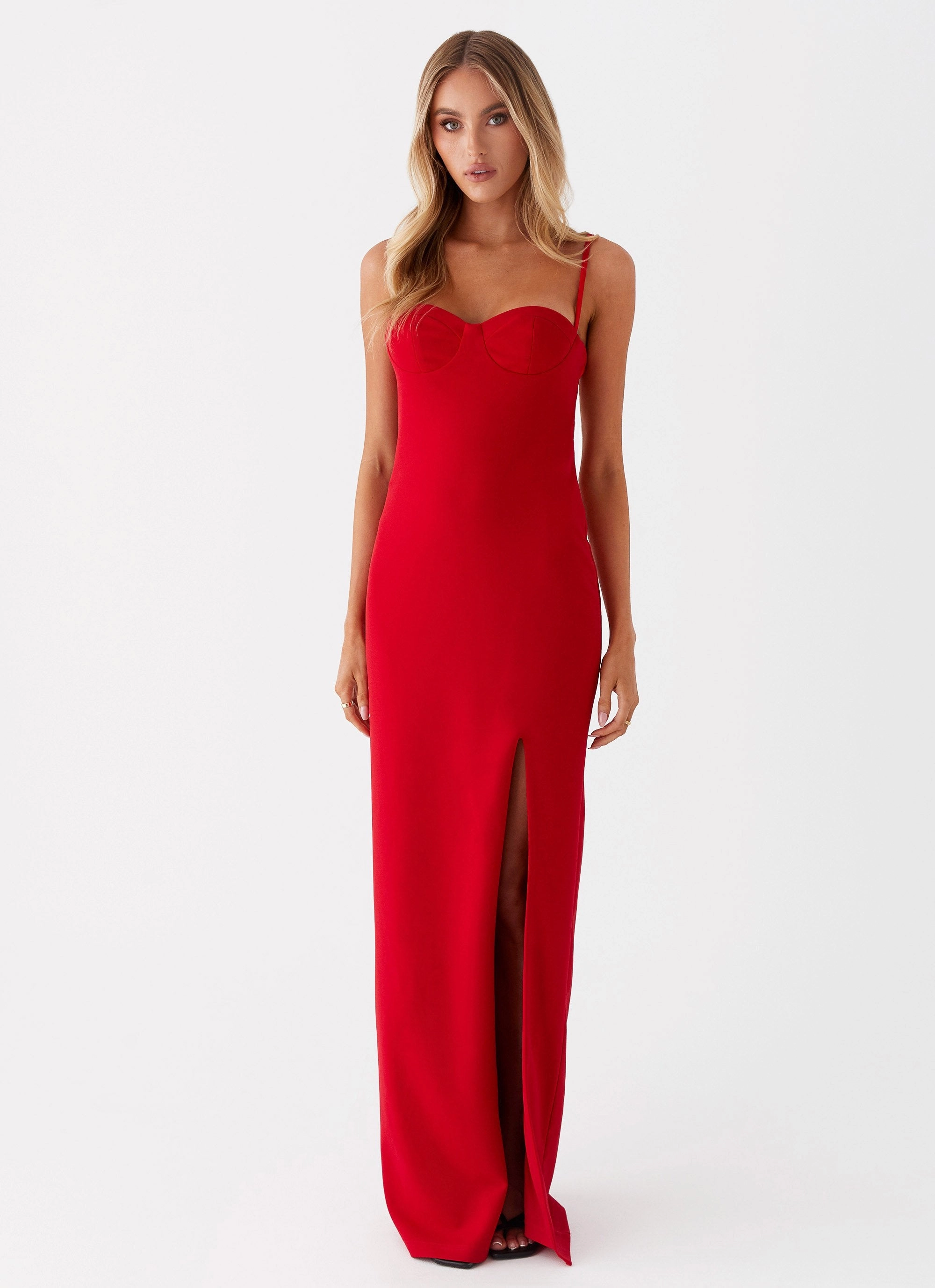 Ankle-length Stefanie Maxi Dress - Red