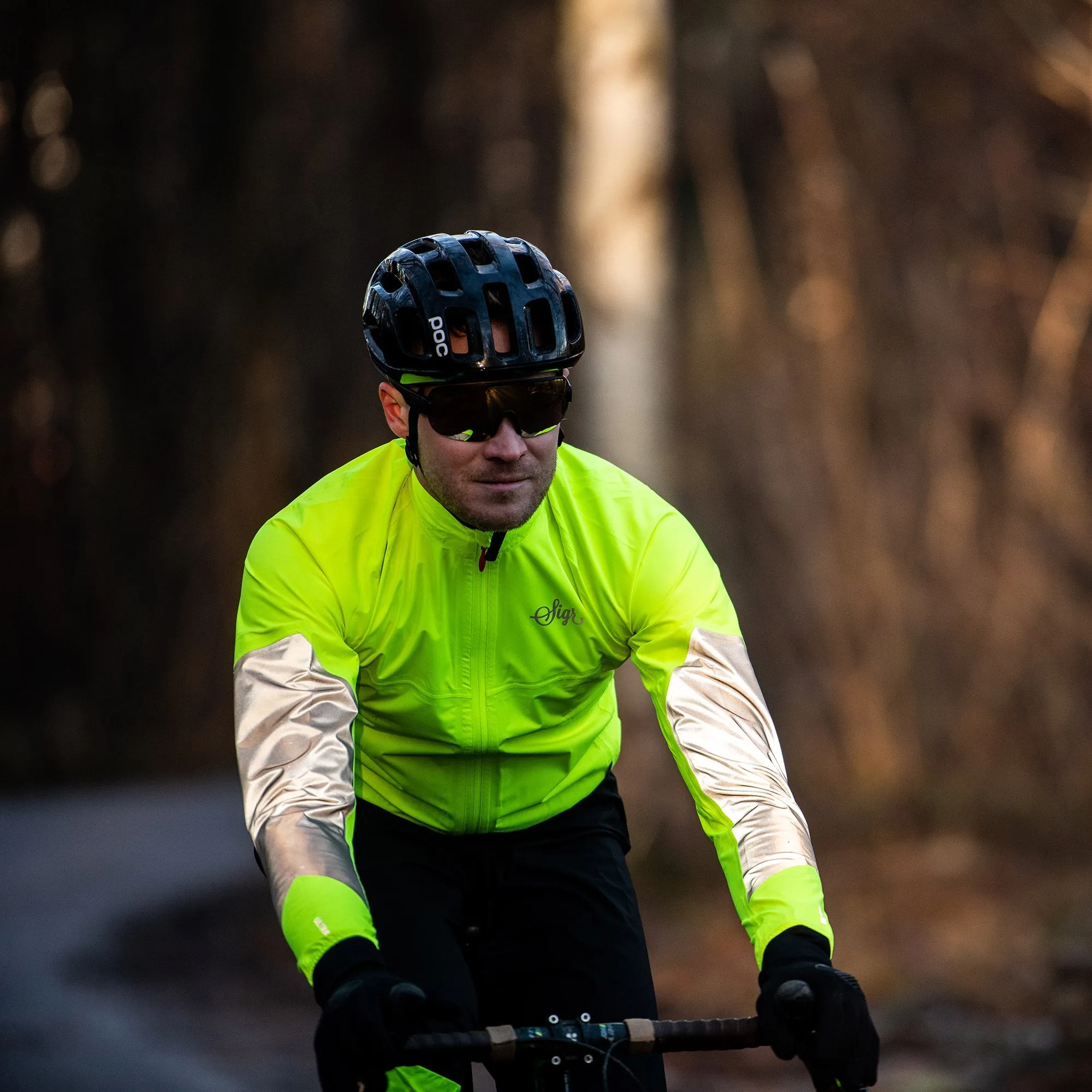 Östkusten Men's Cycling Rain Jacket: Waterproof, Breathable & High-Visibility Performance