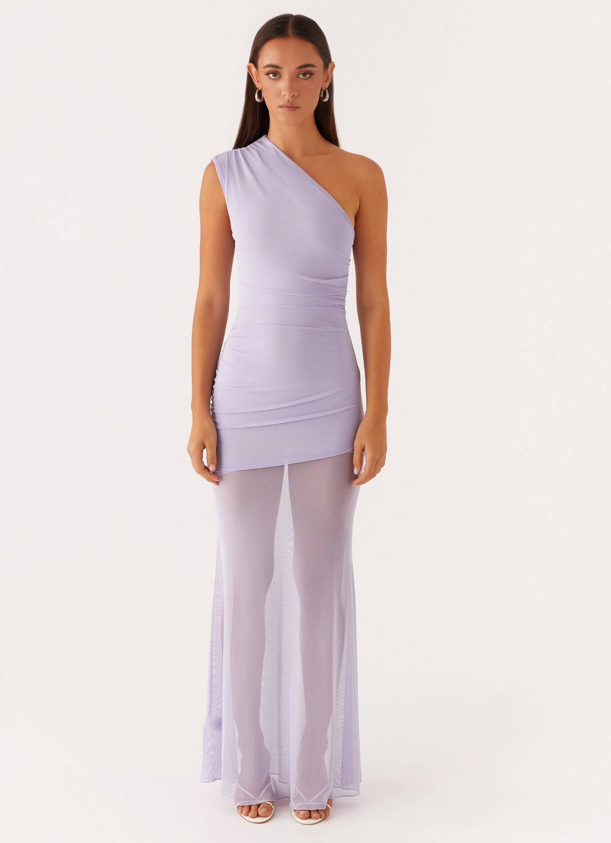 Airy Silk Marea Maxi Dress - Lilac