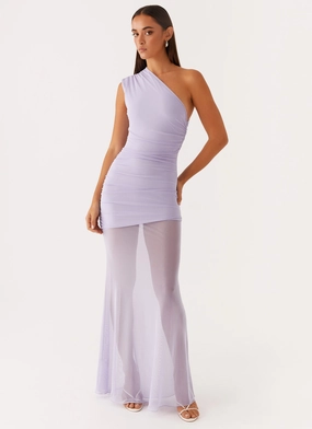 Soft Neutral Marea Maxi Dress - Lilac