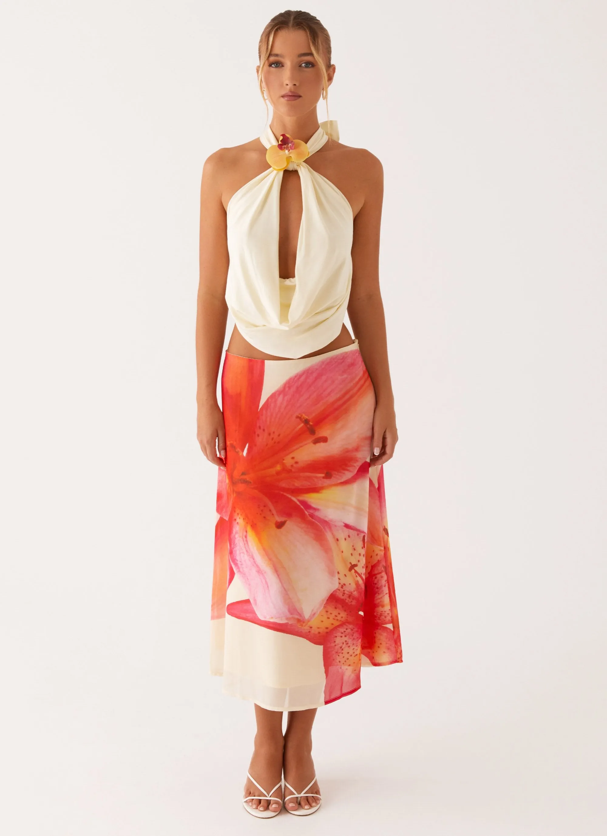 NonPill Surface Treatment Low Profile Seaming Paradisa Top - Yellow