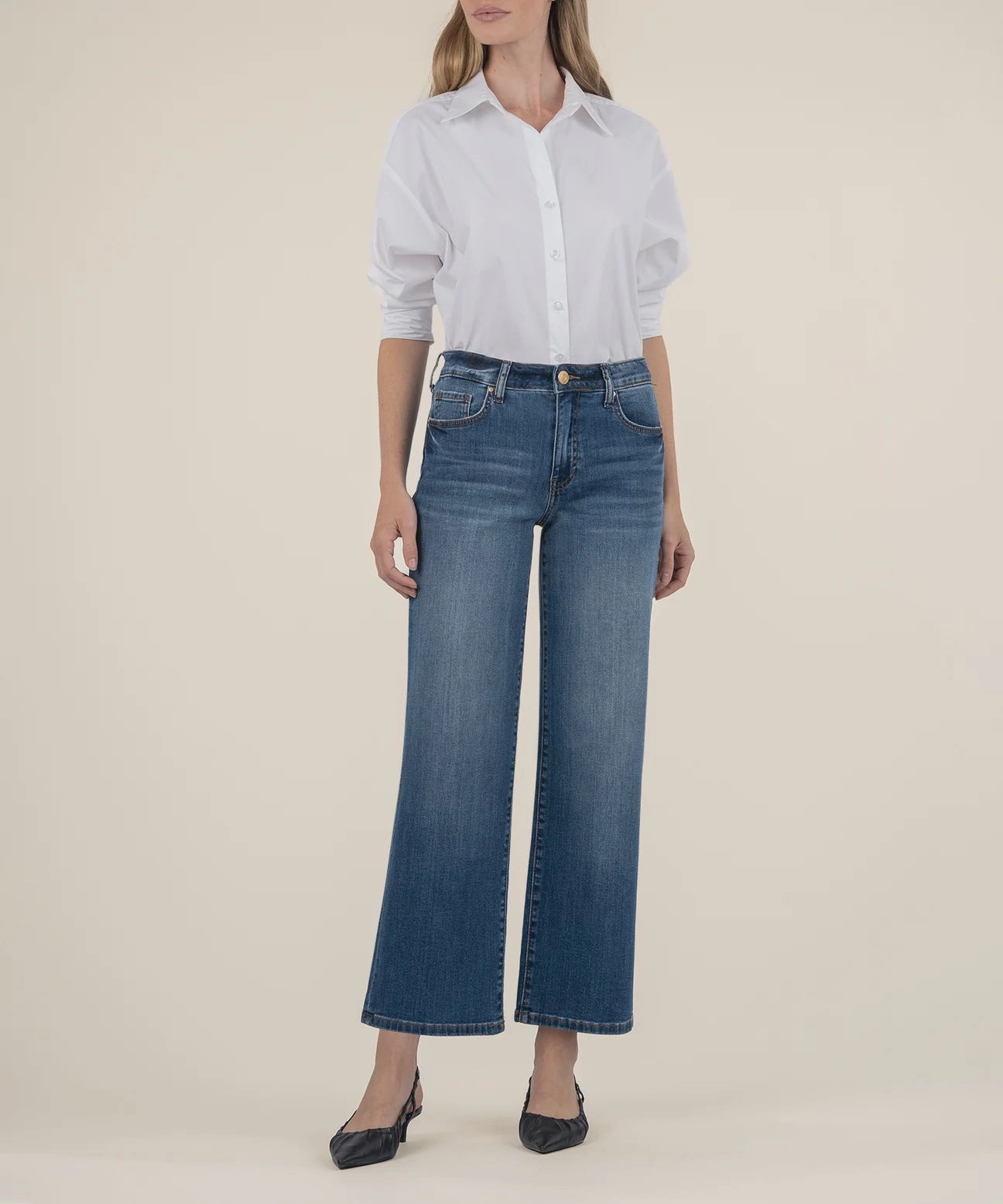 Charlotte High Rise Wide Leg Jean - Healthy Erasable Surface Coating