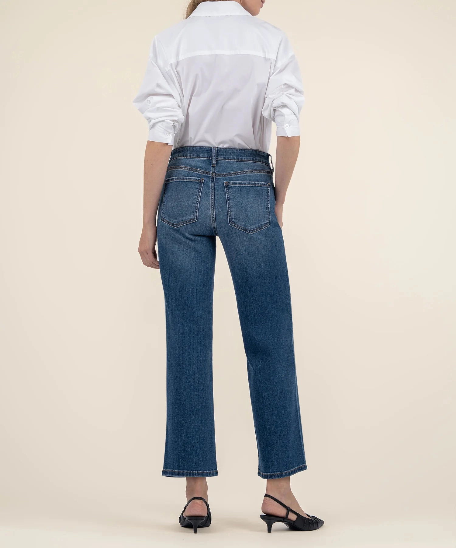 Charlotte High Rise Wide Leg Jean - Healthy CushionedSupport High Thread Count Cotton