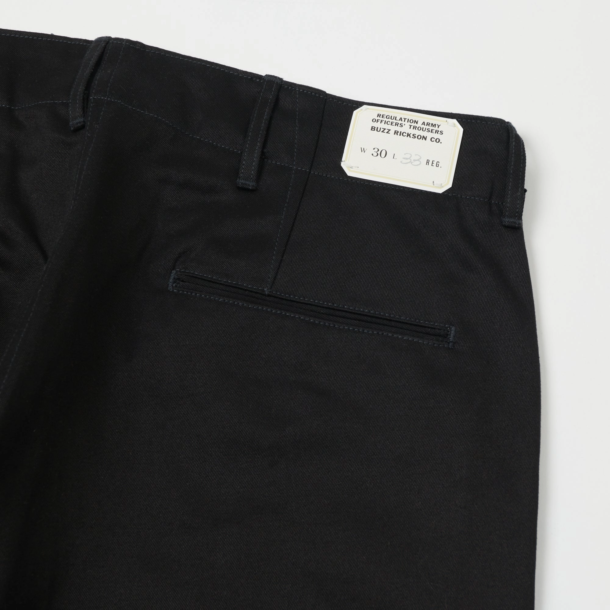 Functional Waist Casual Vibes Buzz Rickson's x William Gibson 'Early Model' 1942 Chino - Black