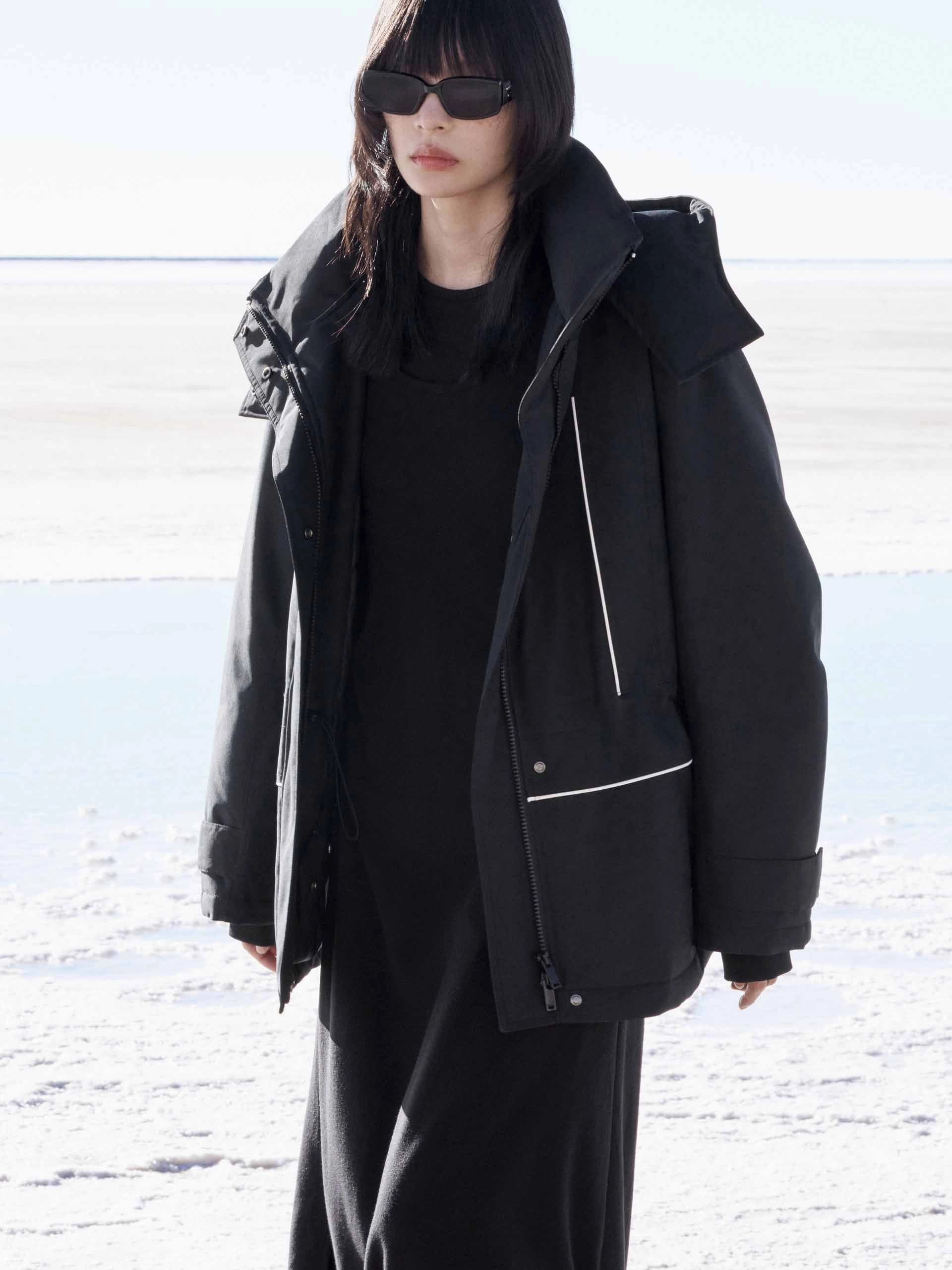 Anti Static Inner Layer Adjustable Waist Down Jacket