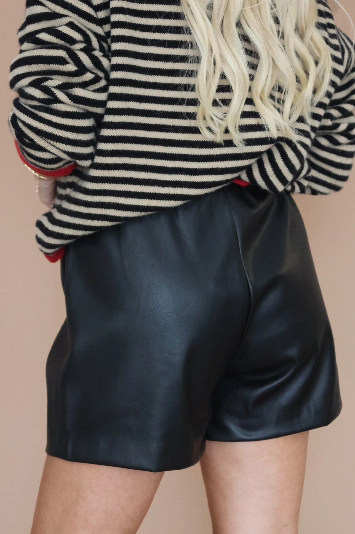 Follow Me Around Shorts- Black Biodegradable material