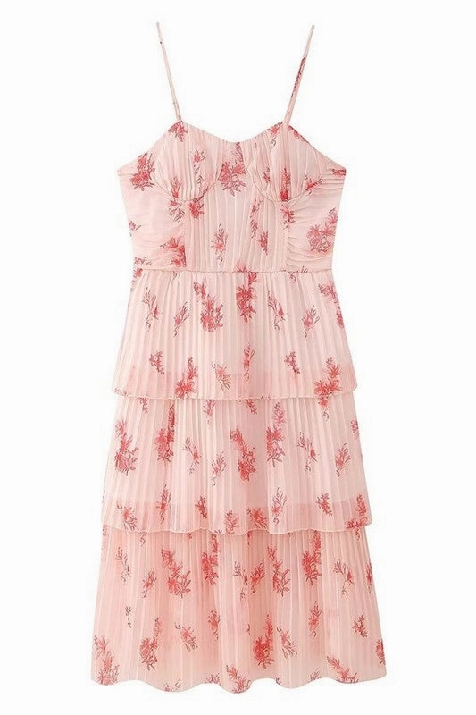 Ophelia Floral Midi Dress (FINAL SALE) preshrunk