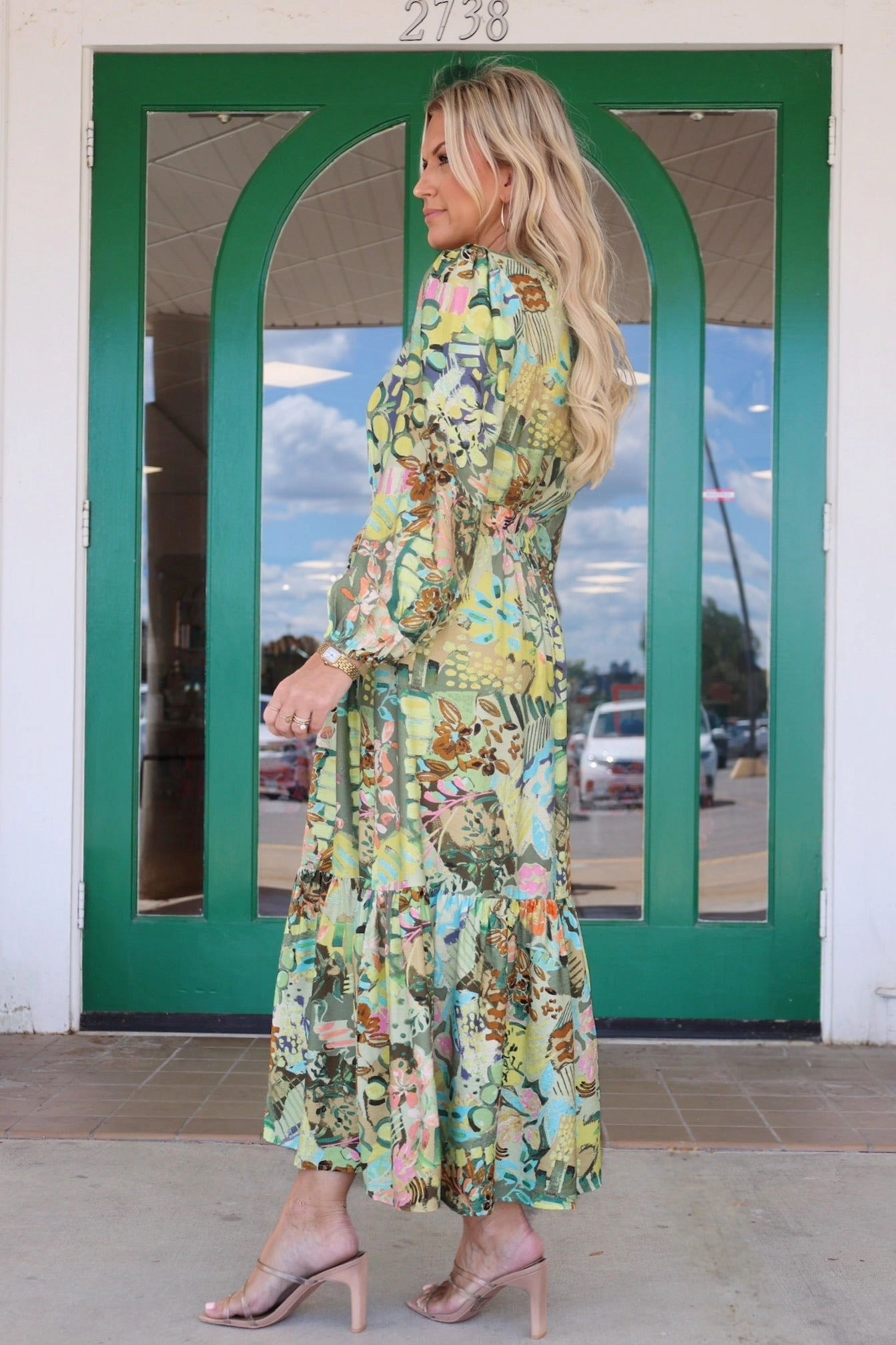 FadeResistant Coating Whispering Meadow Maxi Dress