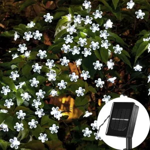 String Led Solar Christmas Lights Home Garden Decor Lamp