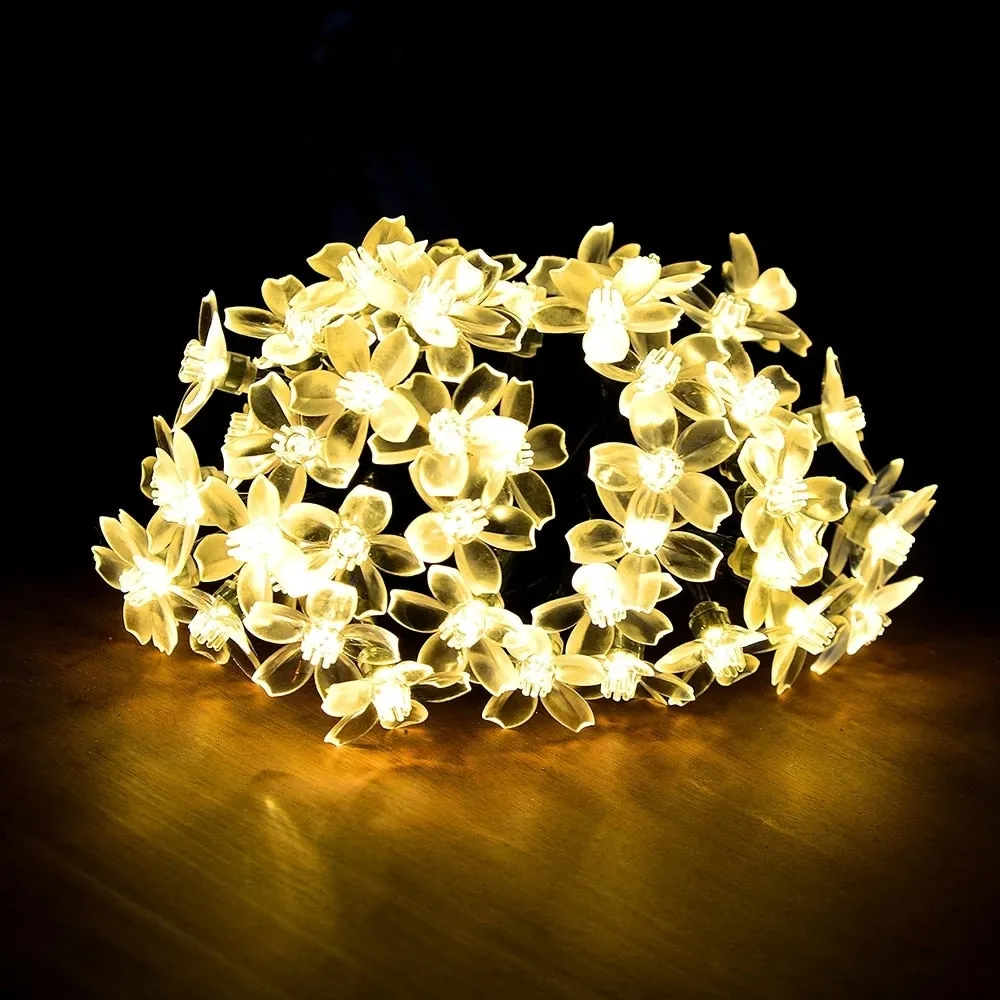 String Led Solar Christmas Lights Home Garden Decor Lamp