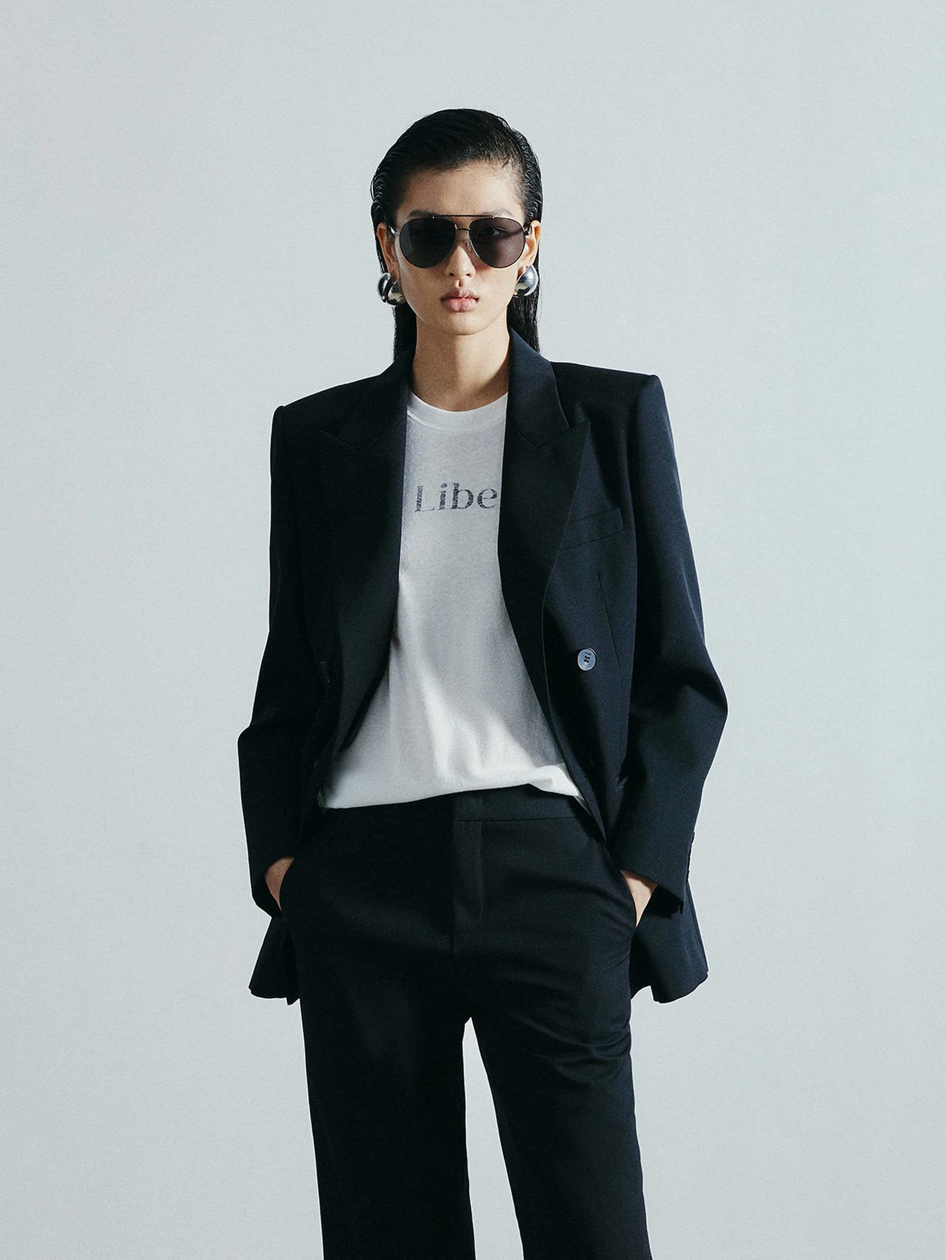 Clean Jacket Detail Structured Wool Blazer