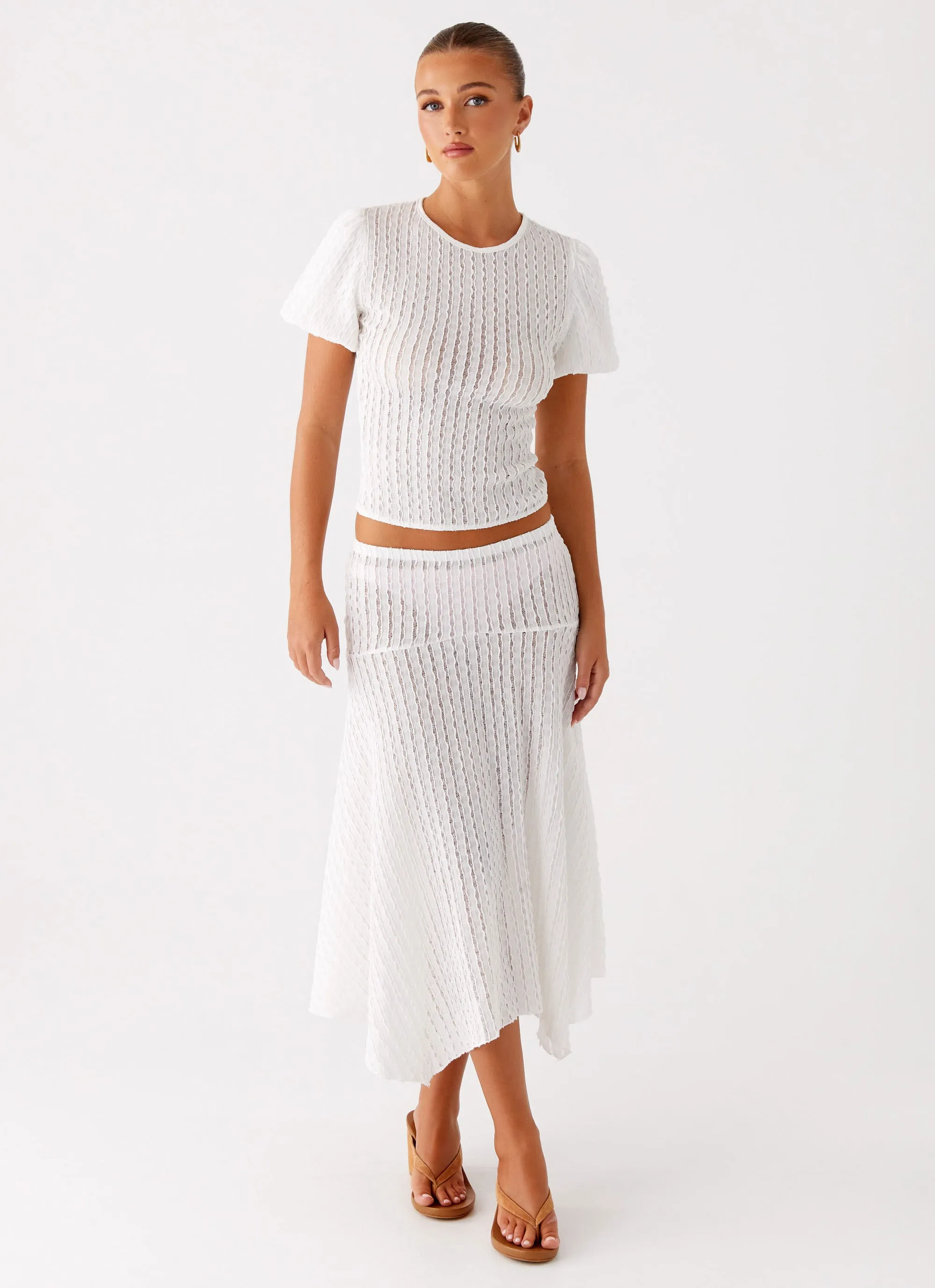 Timeless Piece Katta Midi Skirt - Ivory
