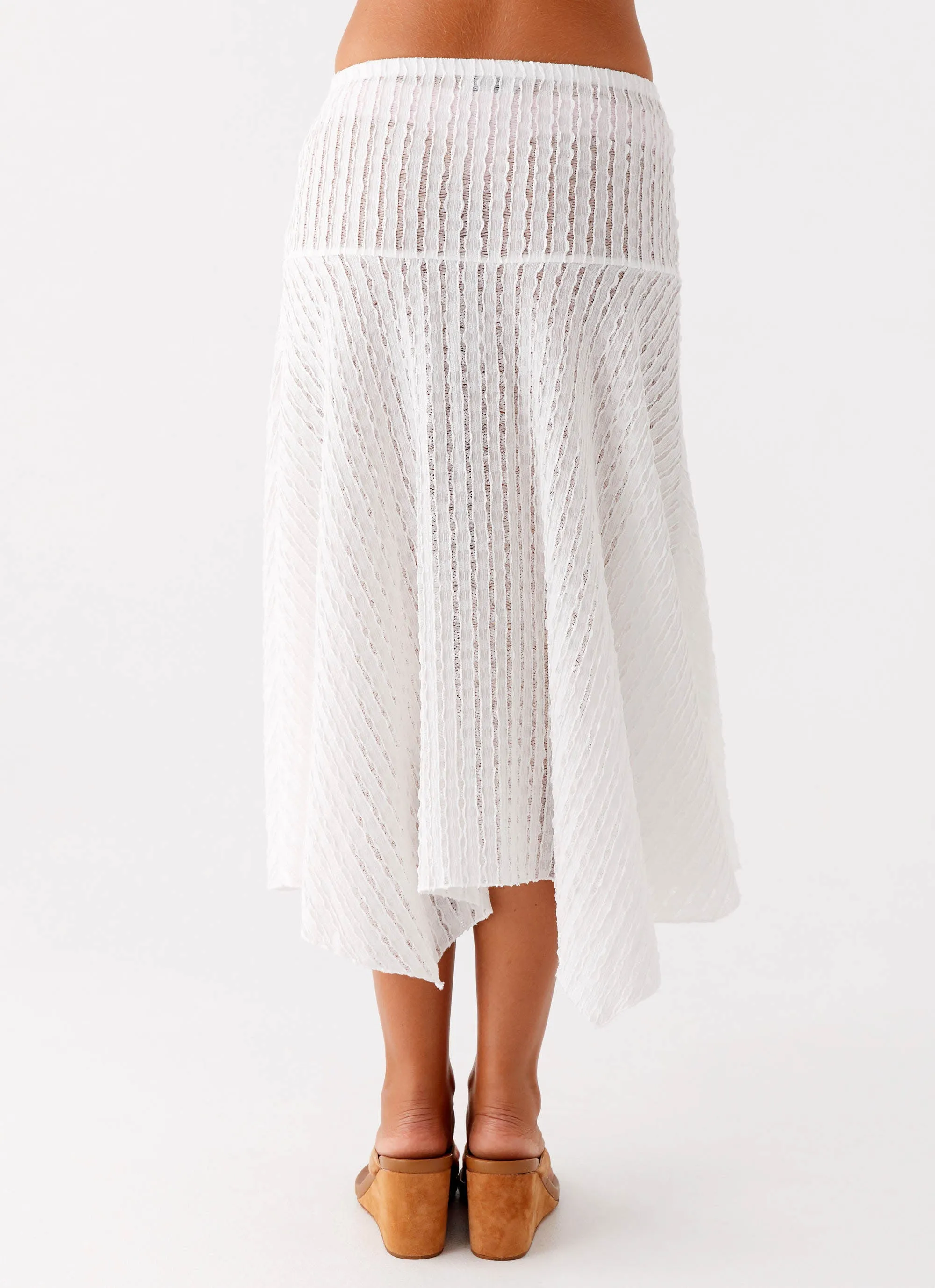 Katta Midi Skirt - Ivory Formal Event