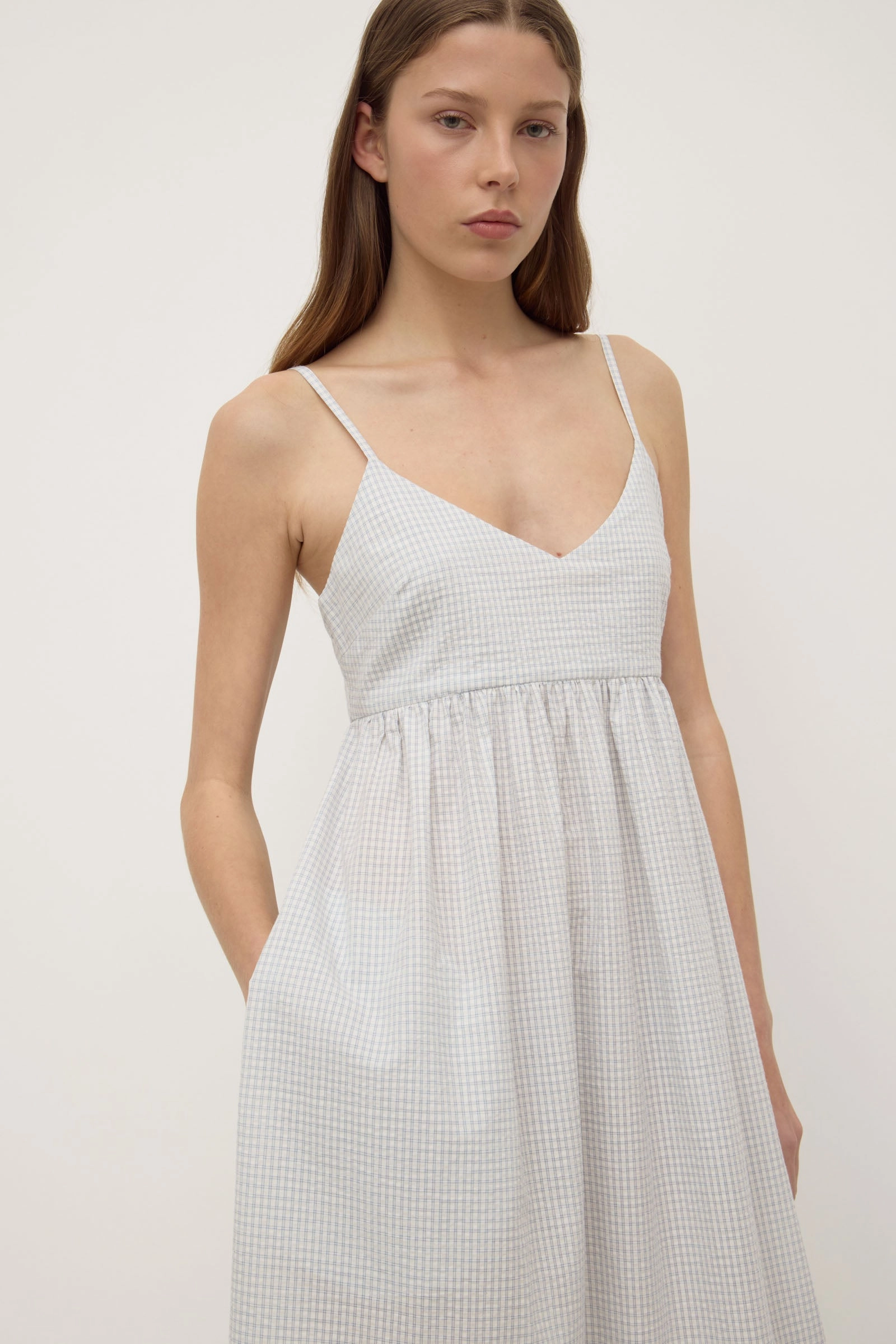 Zadie Check Midi Dress Jewel-Tone